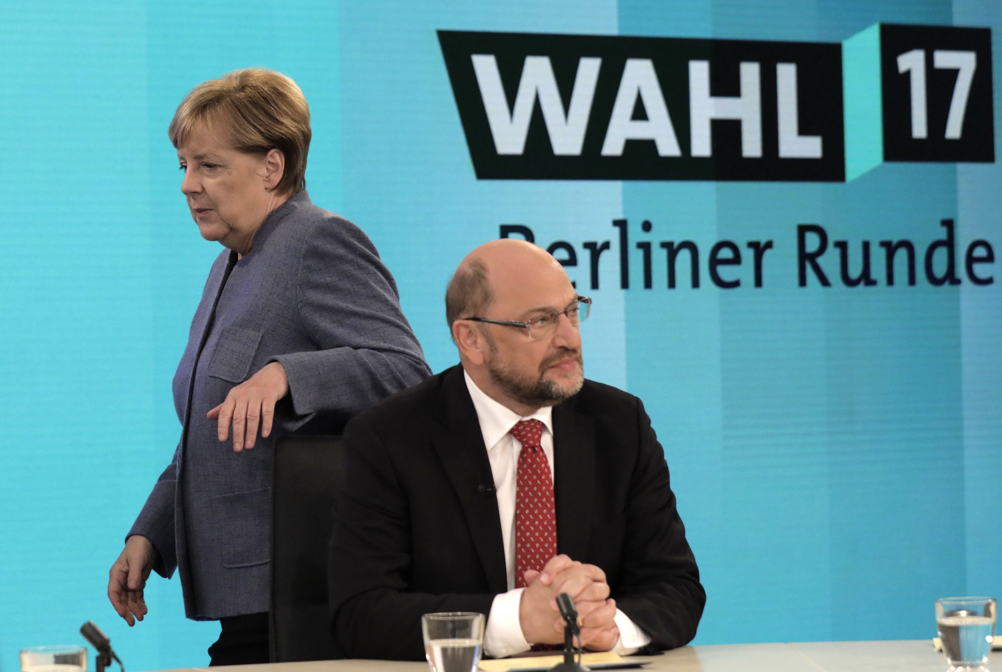 Merkel und Schulz