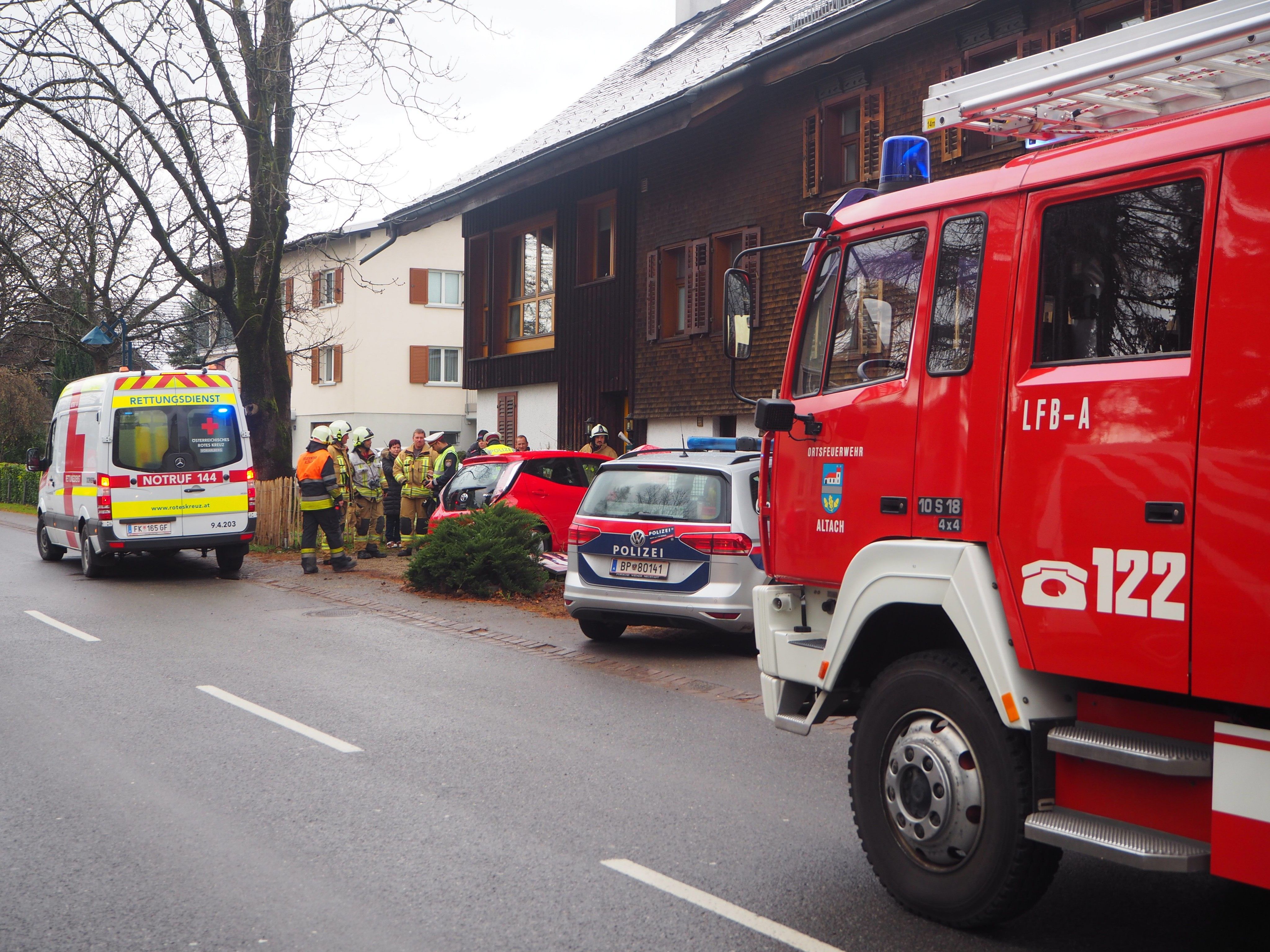 Feuerwehr Altach bei einem der letzten Einsätze