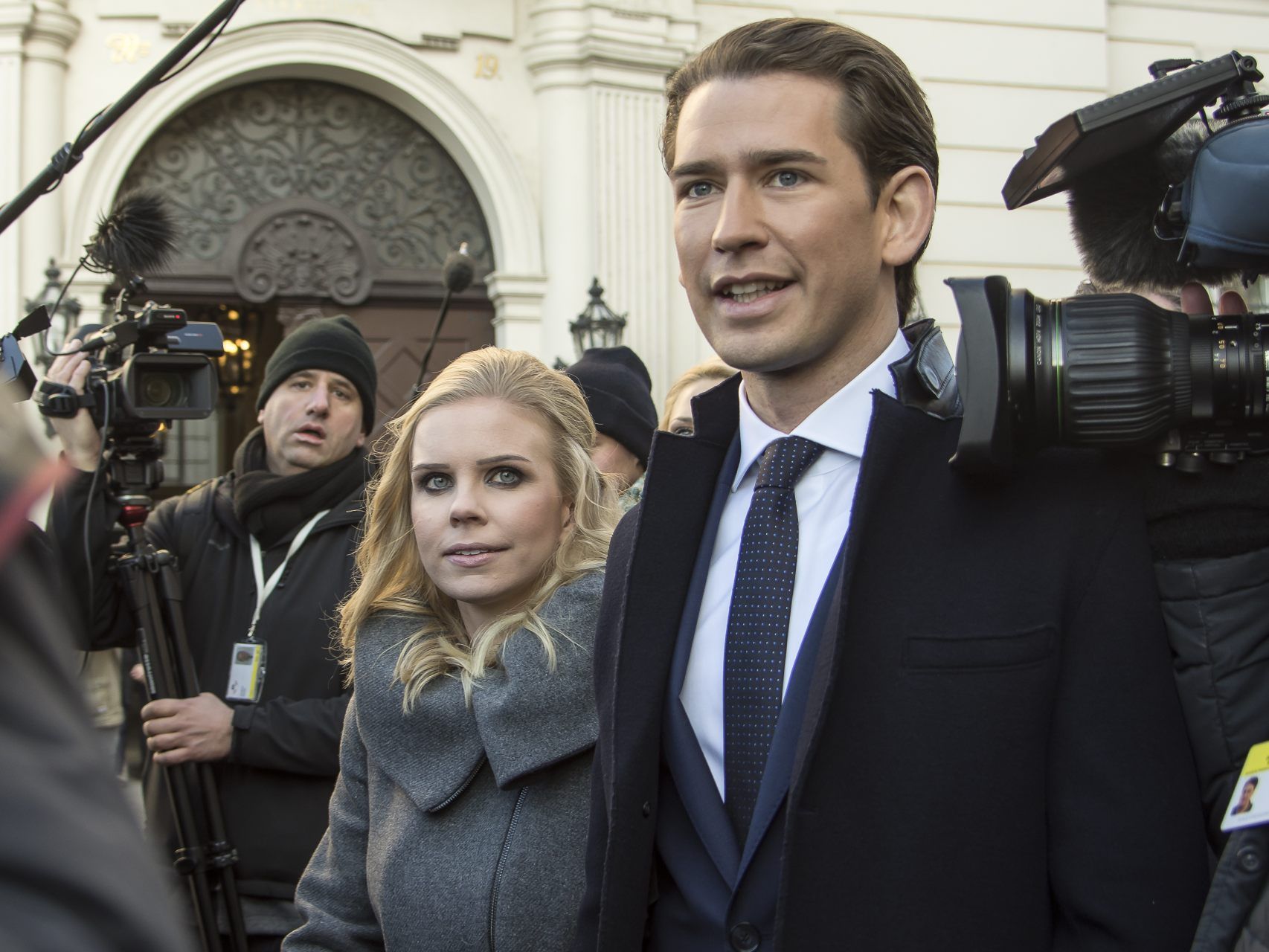 Regierungsangelobung - Ballhausplatz - 18.12.2017