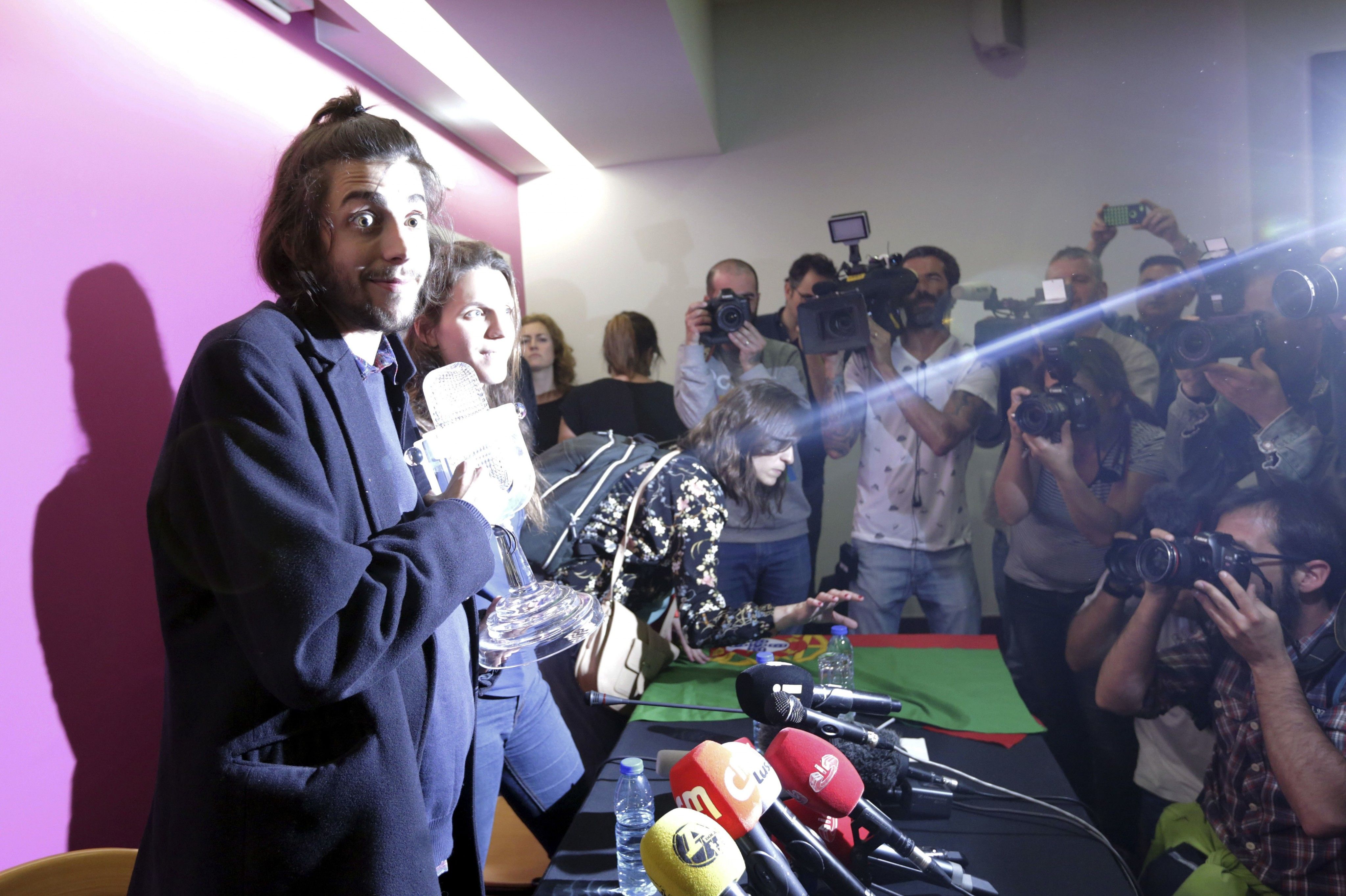 Eurovision Song Contest-Gewinner Salvador Sobral. Eurovision Song Contest-Gewinner Salvador Sobral.