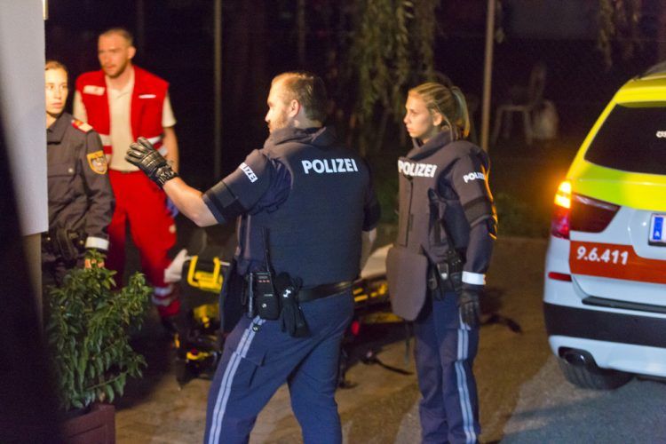 Polizeieinsatz in Götzis. (Foto: D. Mathis) Polizeieinsatz in Götzis. (Foto: D. Mathis)