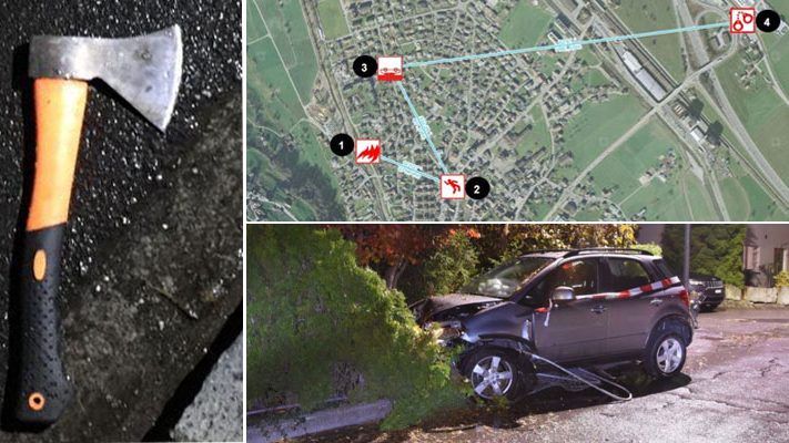 Auch Paar mit Kinderwagen wurde angegriffen. (Bilder: AP) Auch Paar mit Kinderwagen wurde angegriffen. (Bilder: AP)