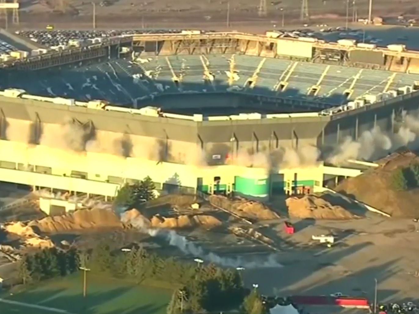 Das Stadion sollte eigentlich gesprengt werden.