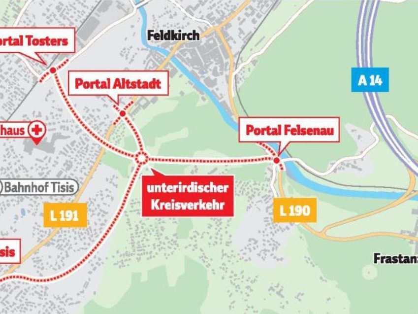 UVP für Stadttunnel geht in die zweite Runde. Im Februar wird das Großprojekt nochmals verhandelt. Stadt Feldkirch regelt indes letzte Grundstücksgeschäfte.
