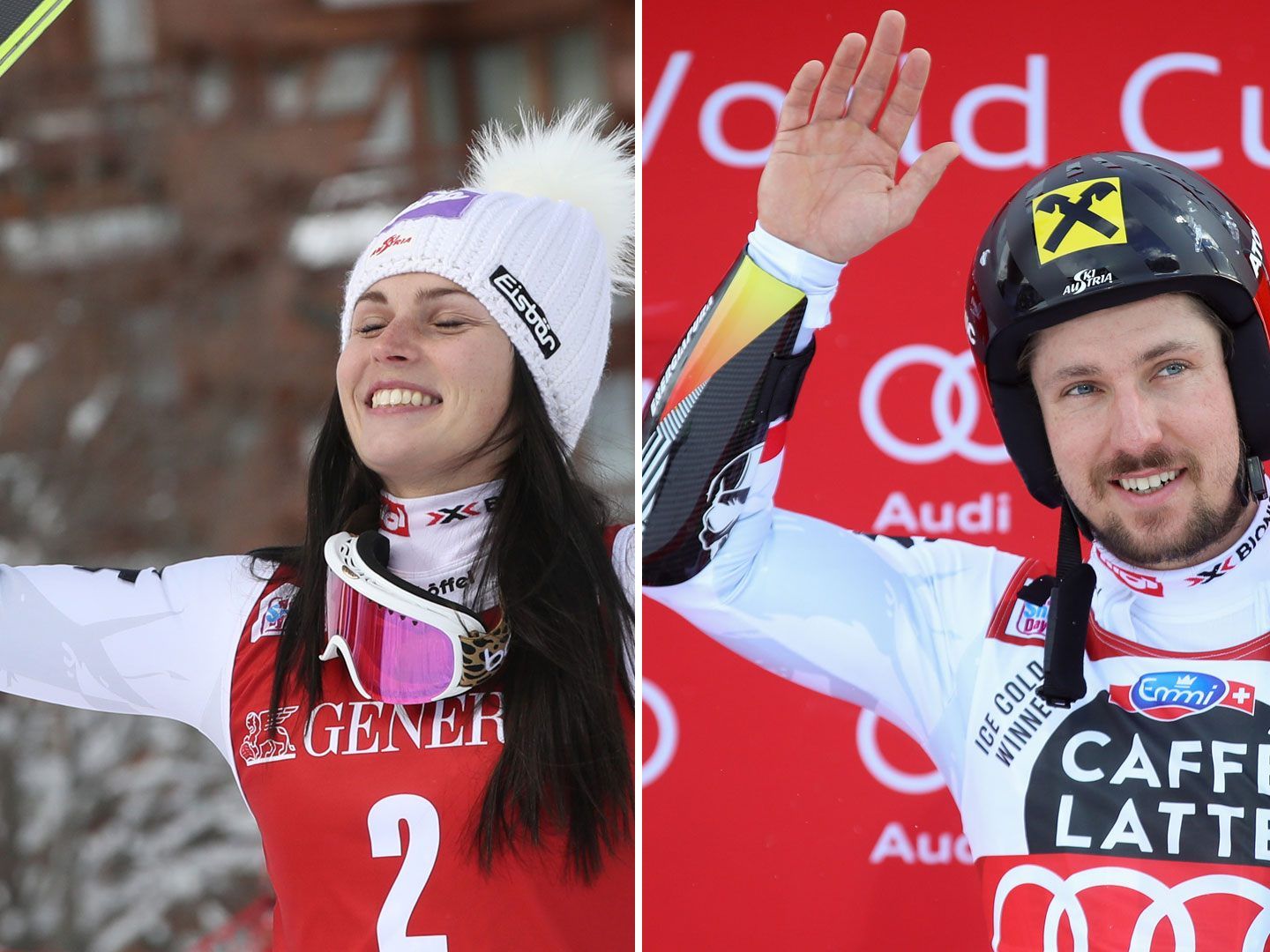 Riesenfreude bei Hirscher und Veith.