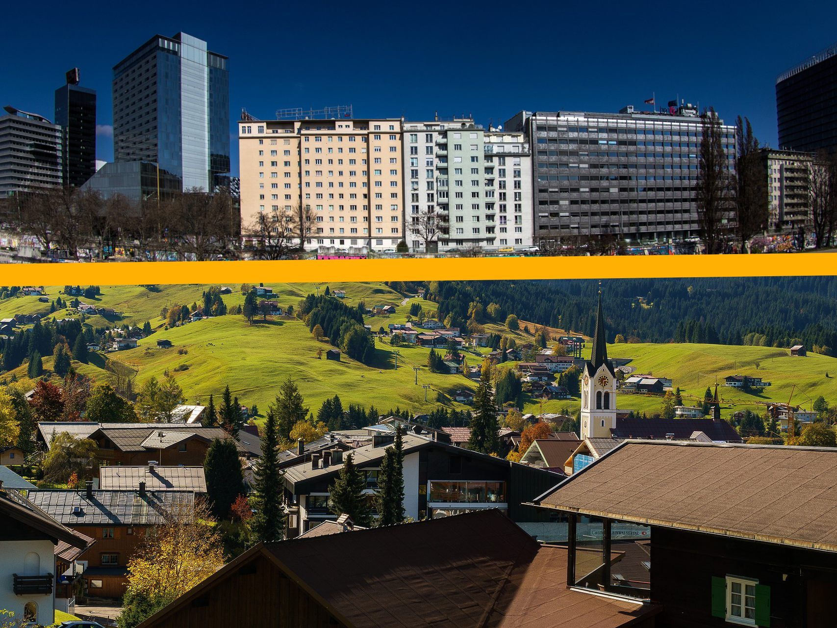 Die konkrete Entscheidung zwischen Eigenheim am Land oder Wohnung in der Stadt ist eine sehr individuelle Entscheidung anhand komplexer Parameter.