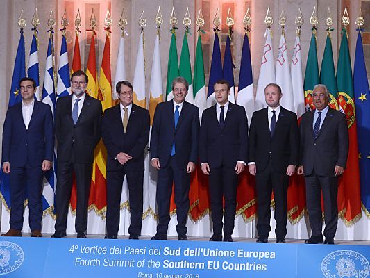 Gentiloni empfing seine Kollegen in Rom