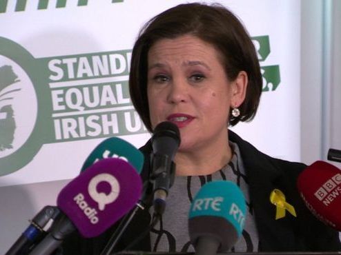 Mary Lou McDonald will die Wiedervereinigung Mary Lou McDonald will die Wiedervereinigung