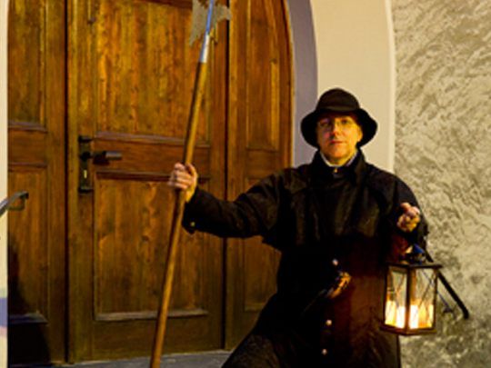 Mit dem Nachtwächter durch die Stadt Bludenz. Mit dem Nachtwächter durch die Stadt Bludenz.