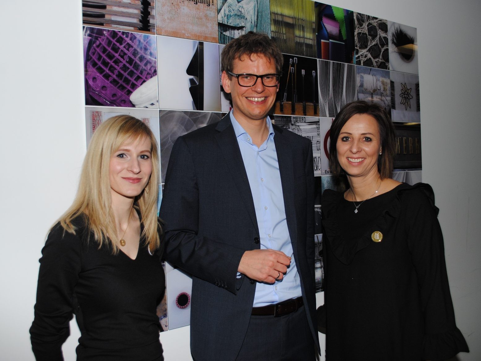 v.li. Perrine Palombo, Roland Comploj, Martina Bernhart