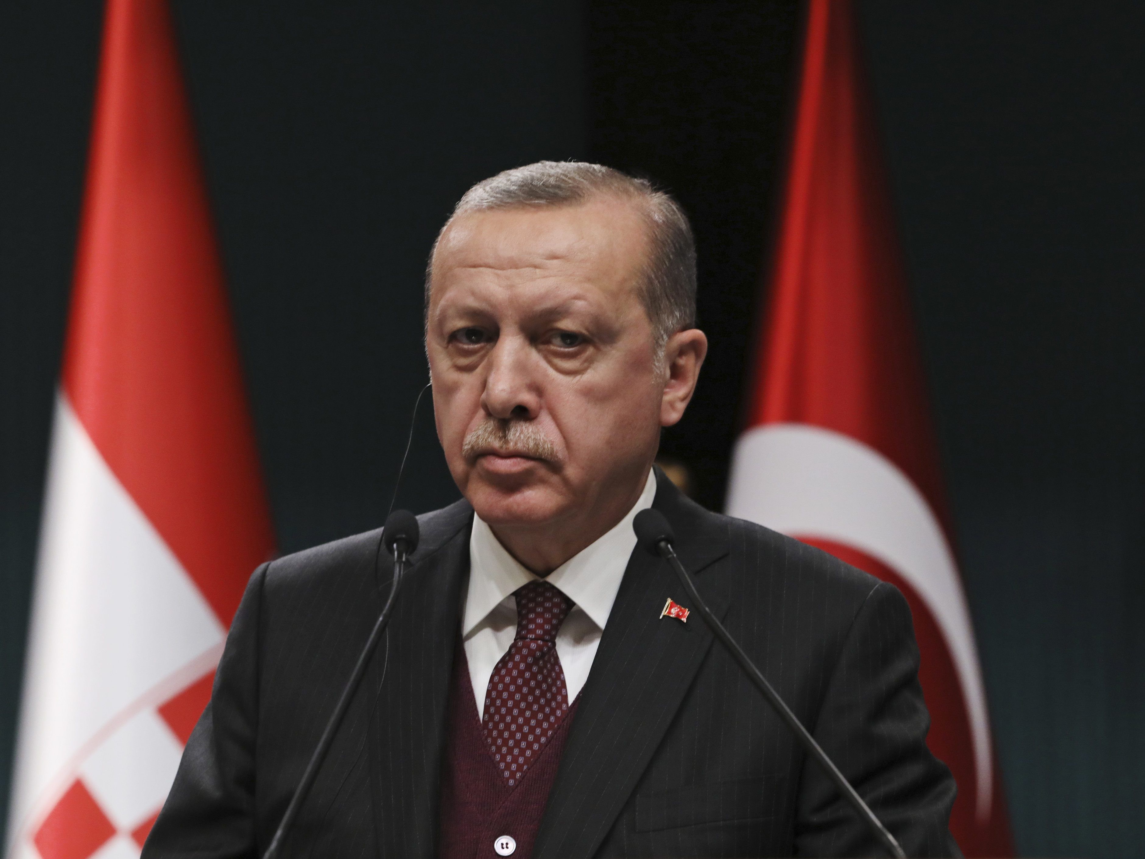 Die Türkei sei in Sachen Pressefreiheit ein Vorreiter, so Erdogan. Die Türkei sei in Sachen Pressefreiheit ein Vorreiter, so Erdogan.