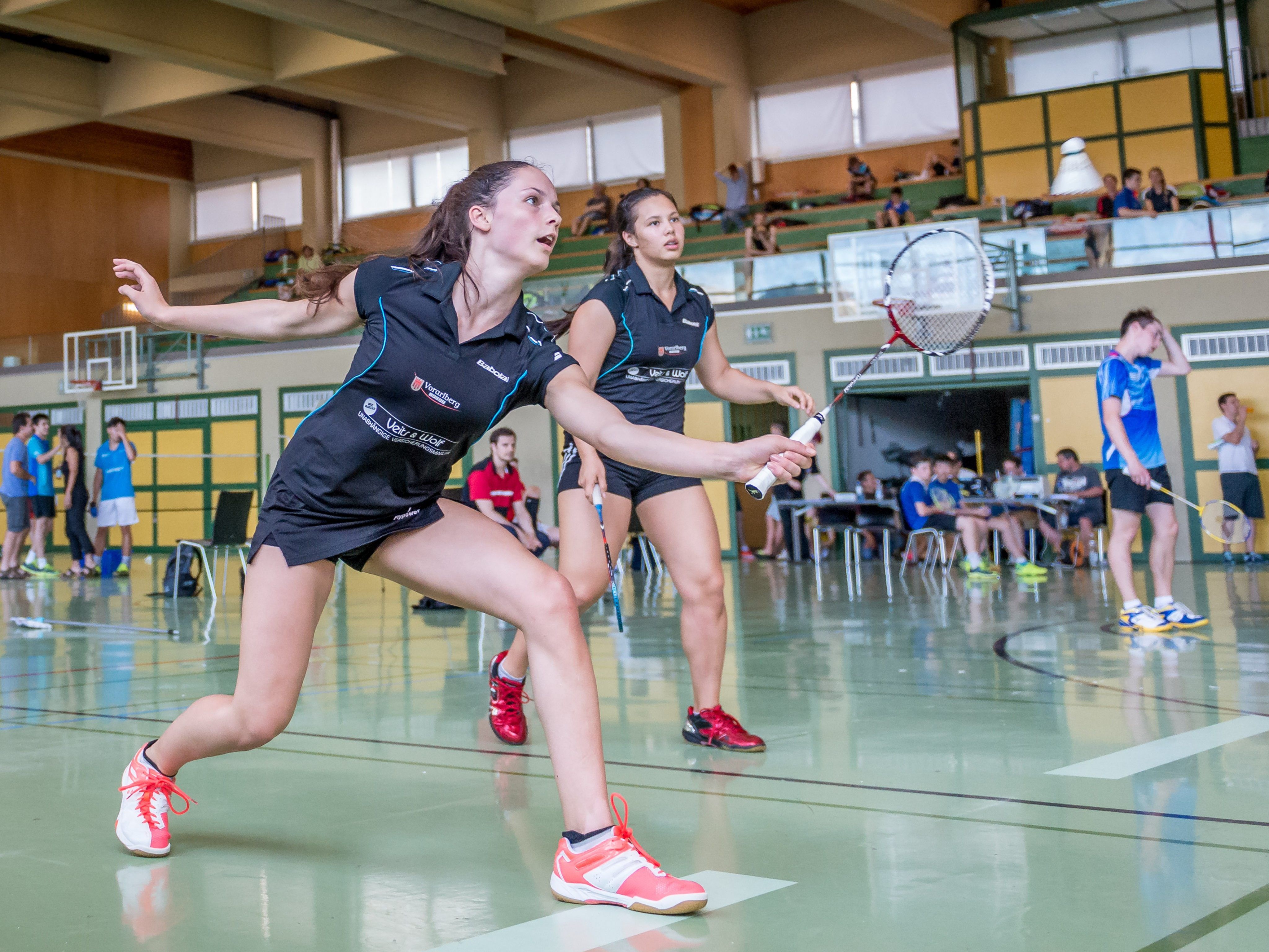 Die Titelverteidigerinnen im Damendoppel - Sabrina Herbst u. Serena Au Yeong Die Titelverteidigerinnen im Damendoppel - Sabrina Herbst u. Serena Au Yeong
