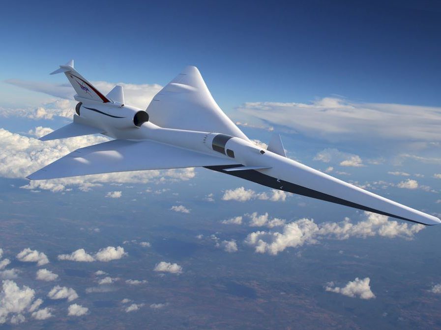 Die Überschallflugzeuge erreichen Geschwindigkeiten von bis zu 1,5 Kilometer pro Sekunde.