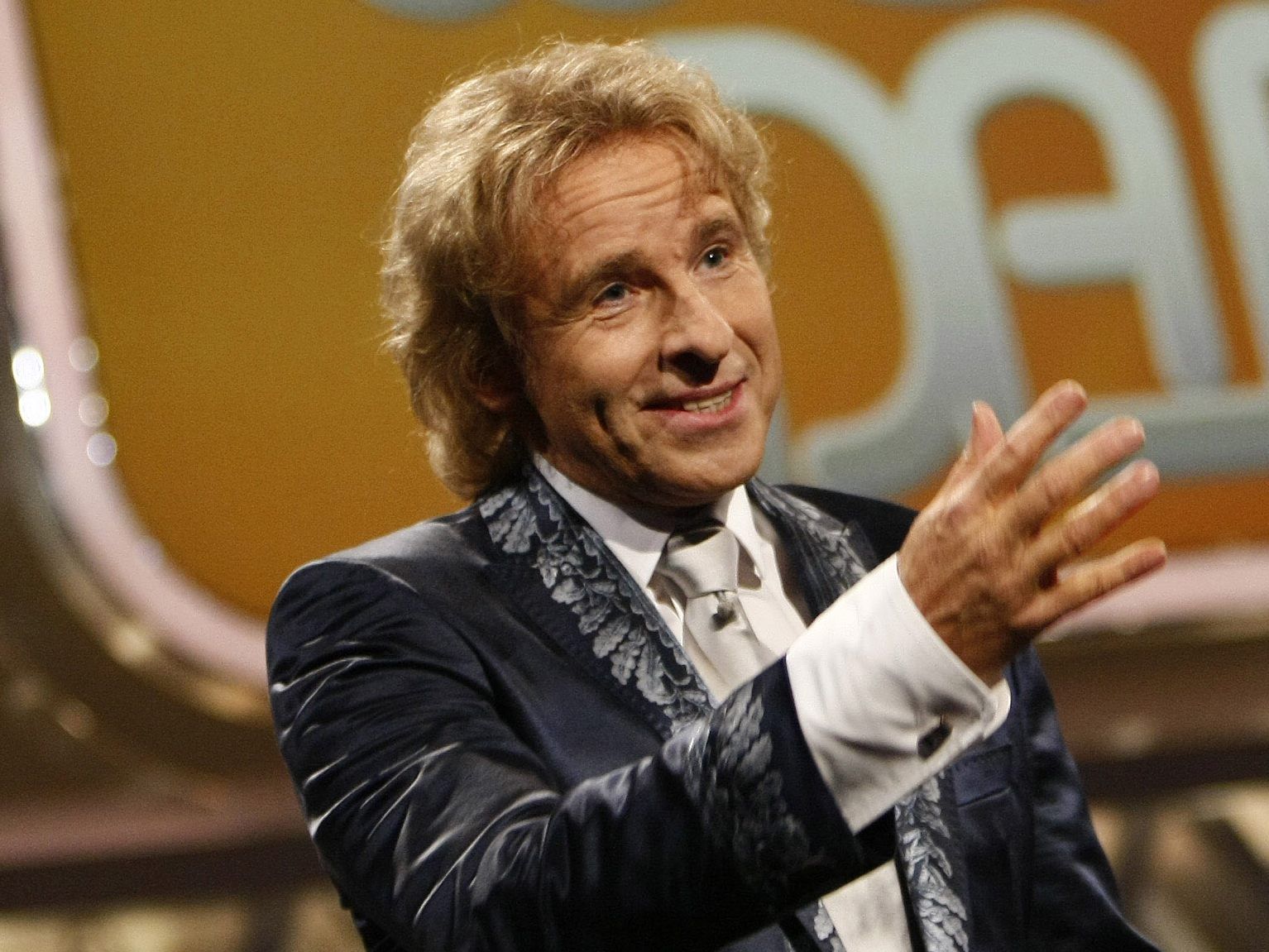 Thomas Gottschalk in "Wetten dass ...". Thomas Gottschalk in "Wetten dass ...".