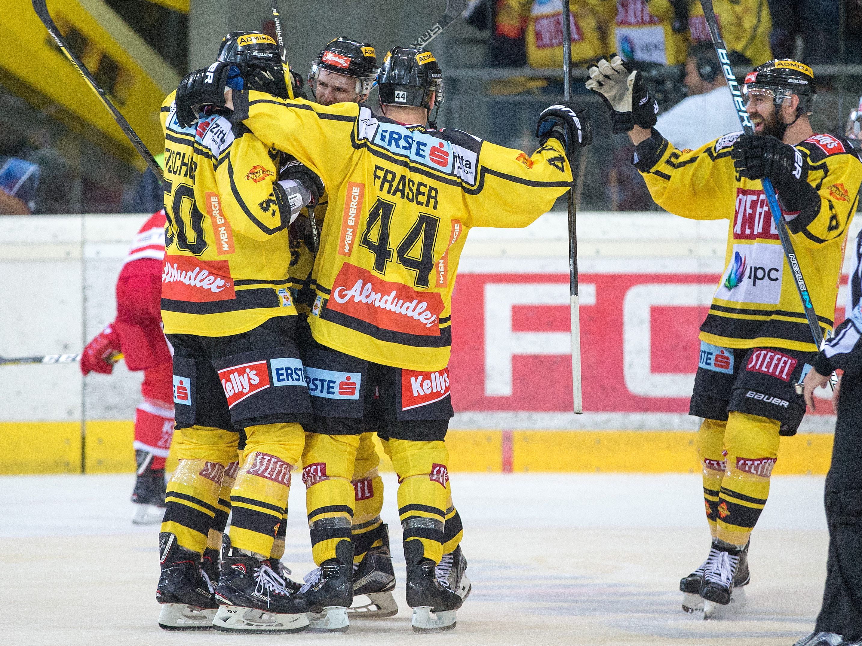 Die Vienna Caps gewannen das EBEL-Nachtragsspiel in Zagreb 6:2. Die Vienna Caps gewannen das EBEL-Nachtragsspiel in Zagreb 6:2.