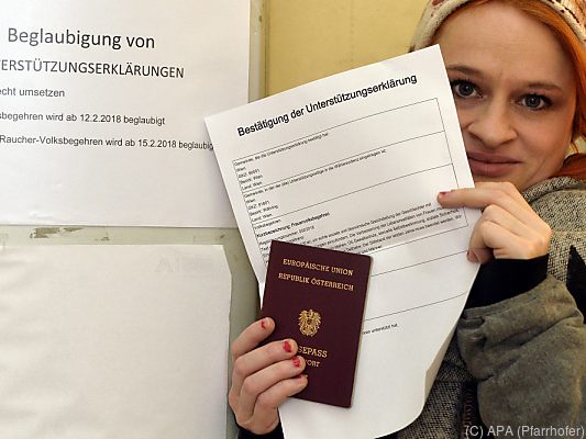 Bis 12. März werden nun Unterschriften gesammelt Bis 12. März werden nun Unterschriften gesammelt