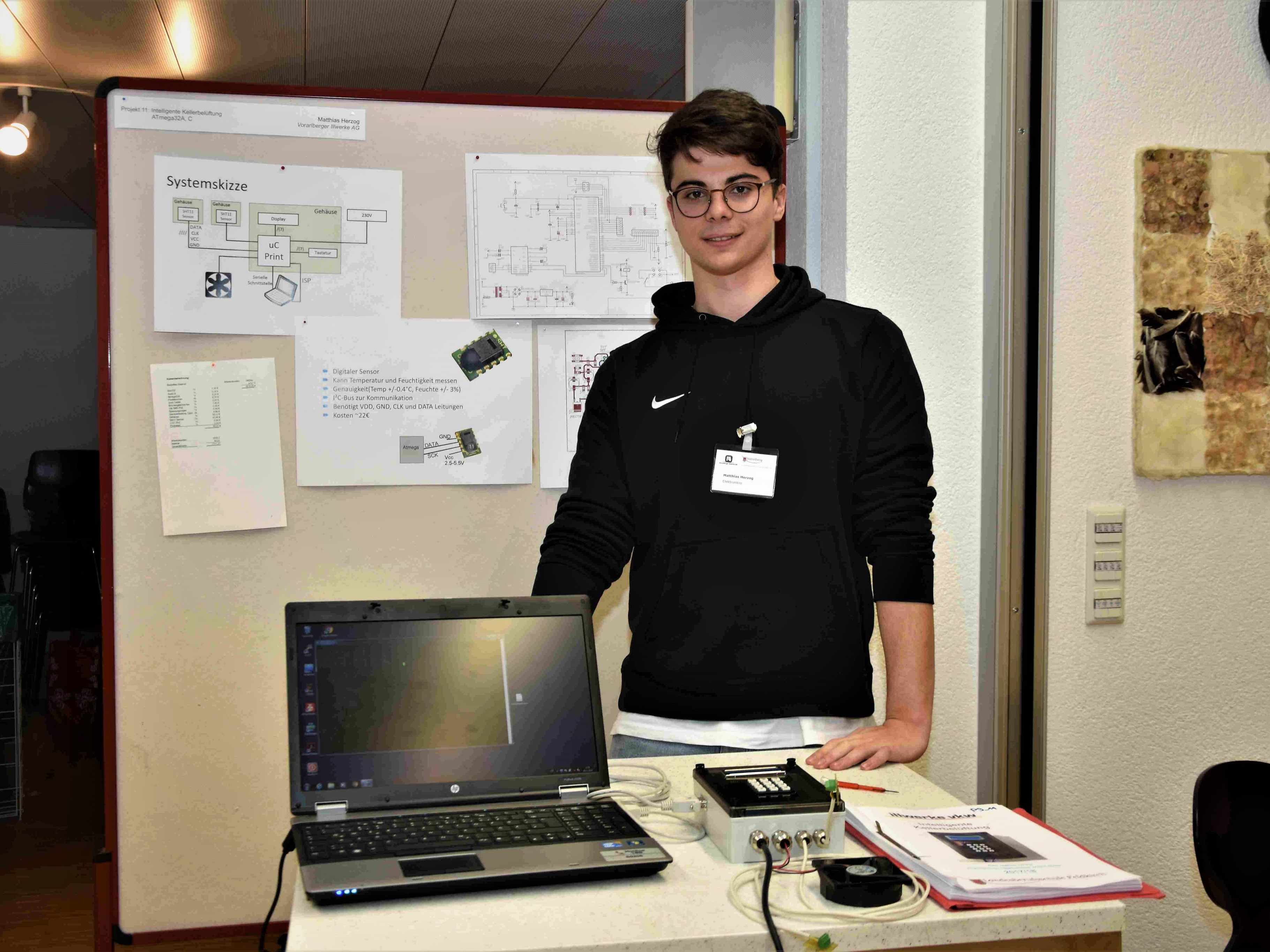 Intelligente Kellerbelüftung von Lehrling Matthias. Intelligente Kellerbelüftung von Lehrling Matthias.