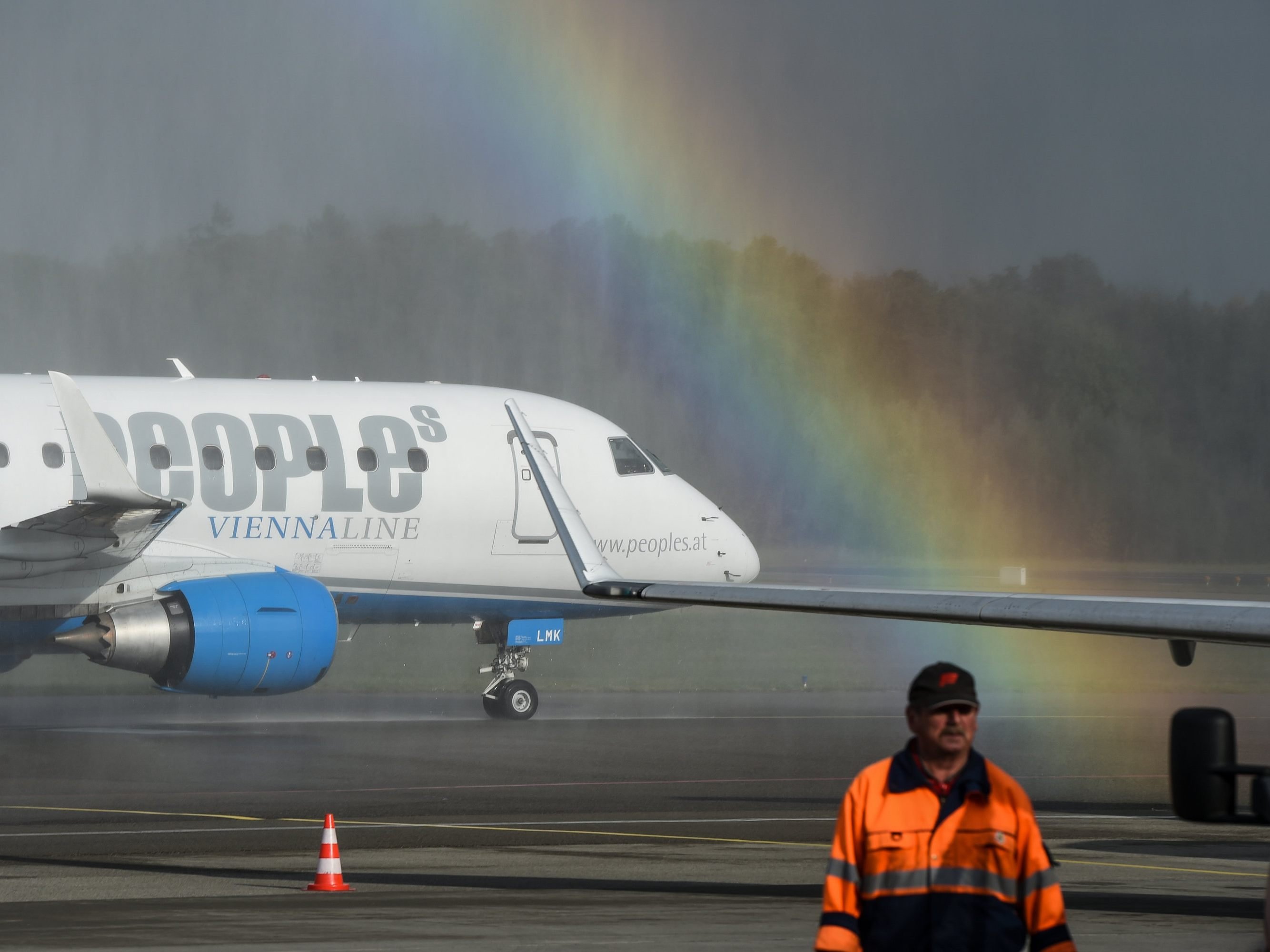Die Fluglinie "People's Viennaline" erzielte 2017 Passagierplus. Die Fluglinie "People's Viennaline" erzielte 2017 Passagierplus.