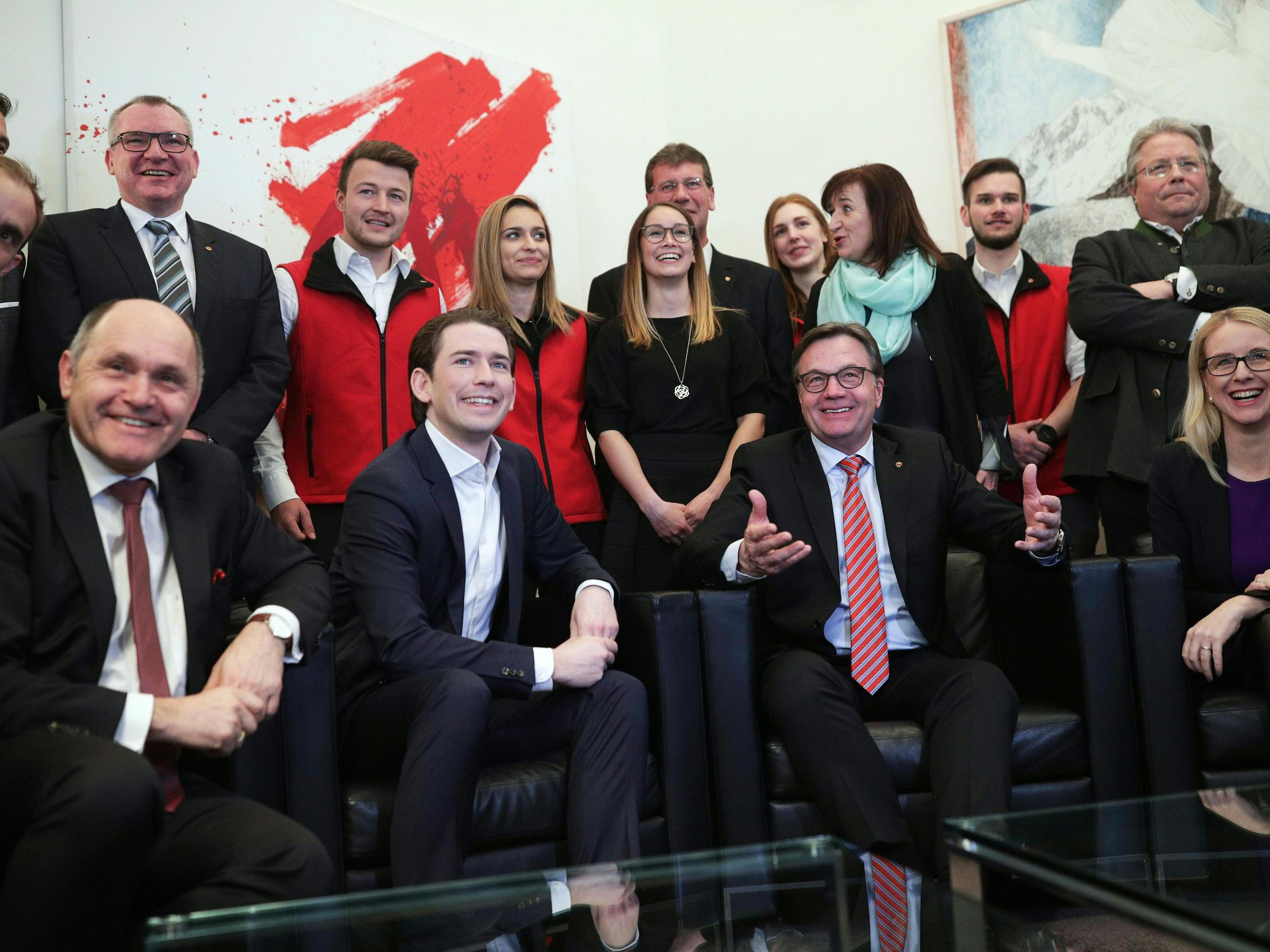 Jubelstimmung bei der ÖVP.