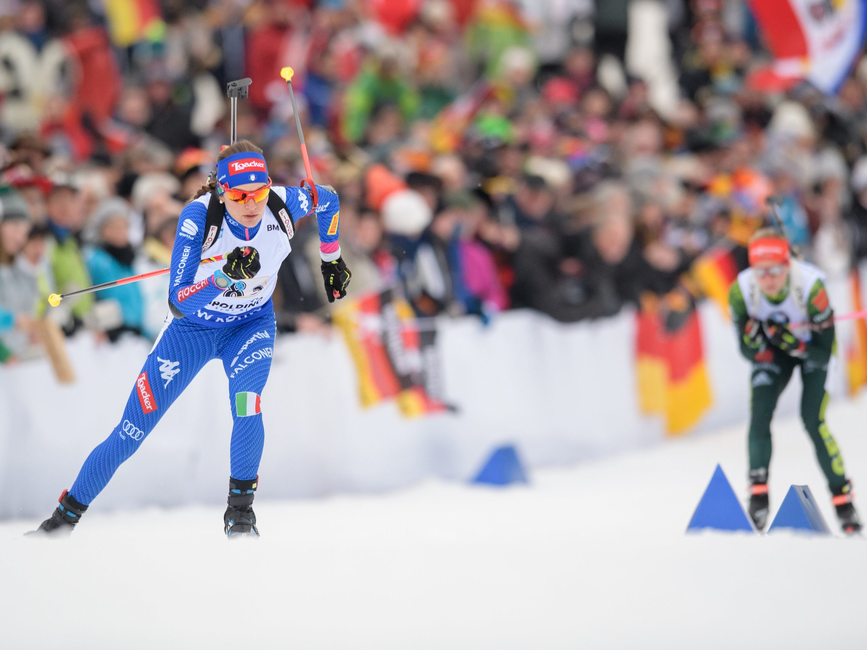 Die Biathlon-Damen müssen warten./Symbolbild