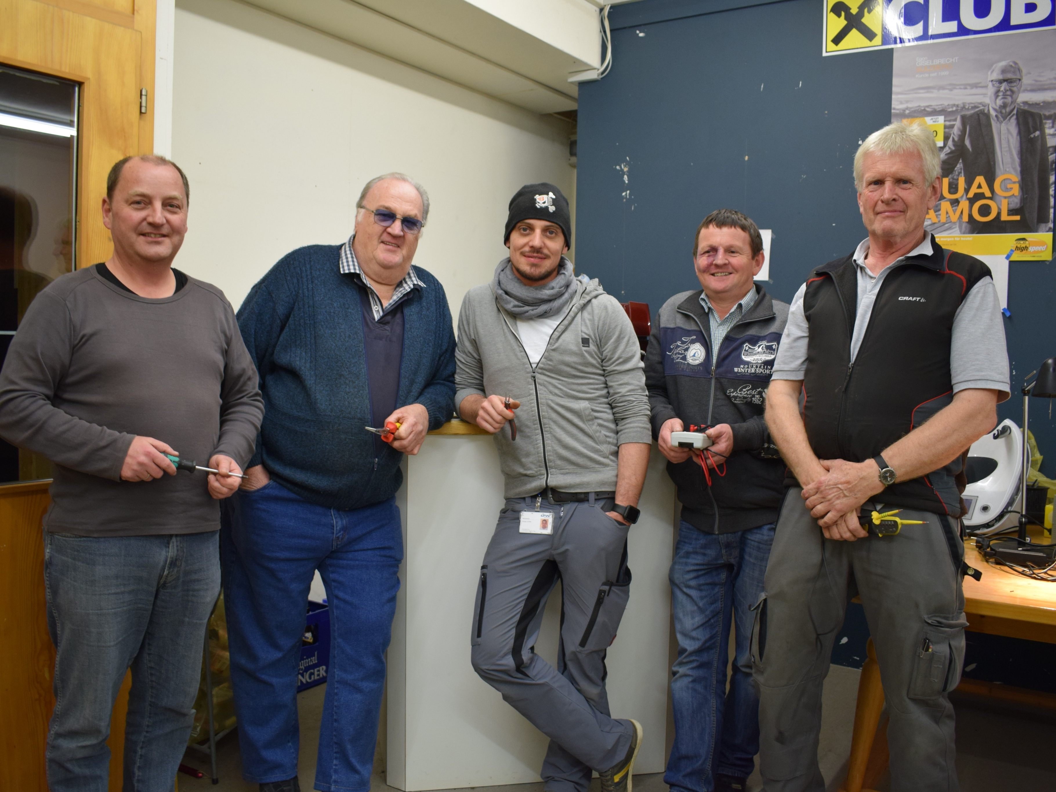 Das kompetente Team vom Riefensberger Reparatur-Café.