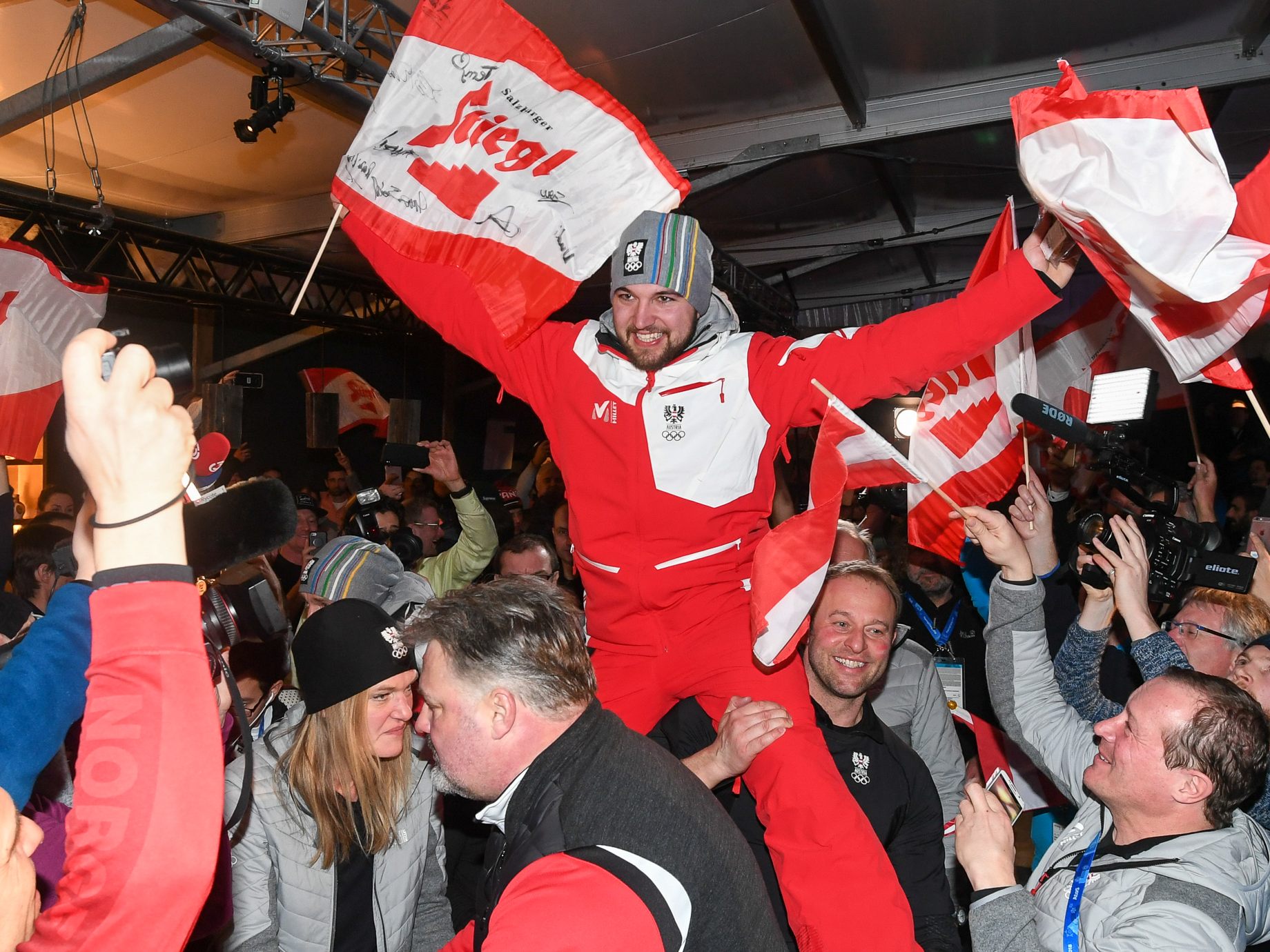 Rodler David Gleirscher holte überraschend Olympia-Gold in Pyeongchang.