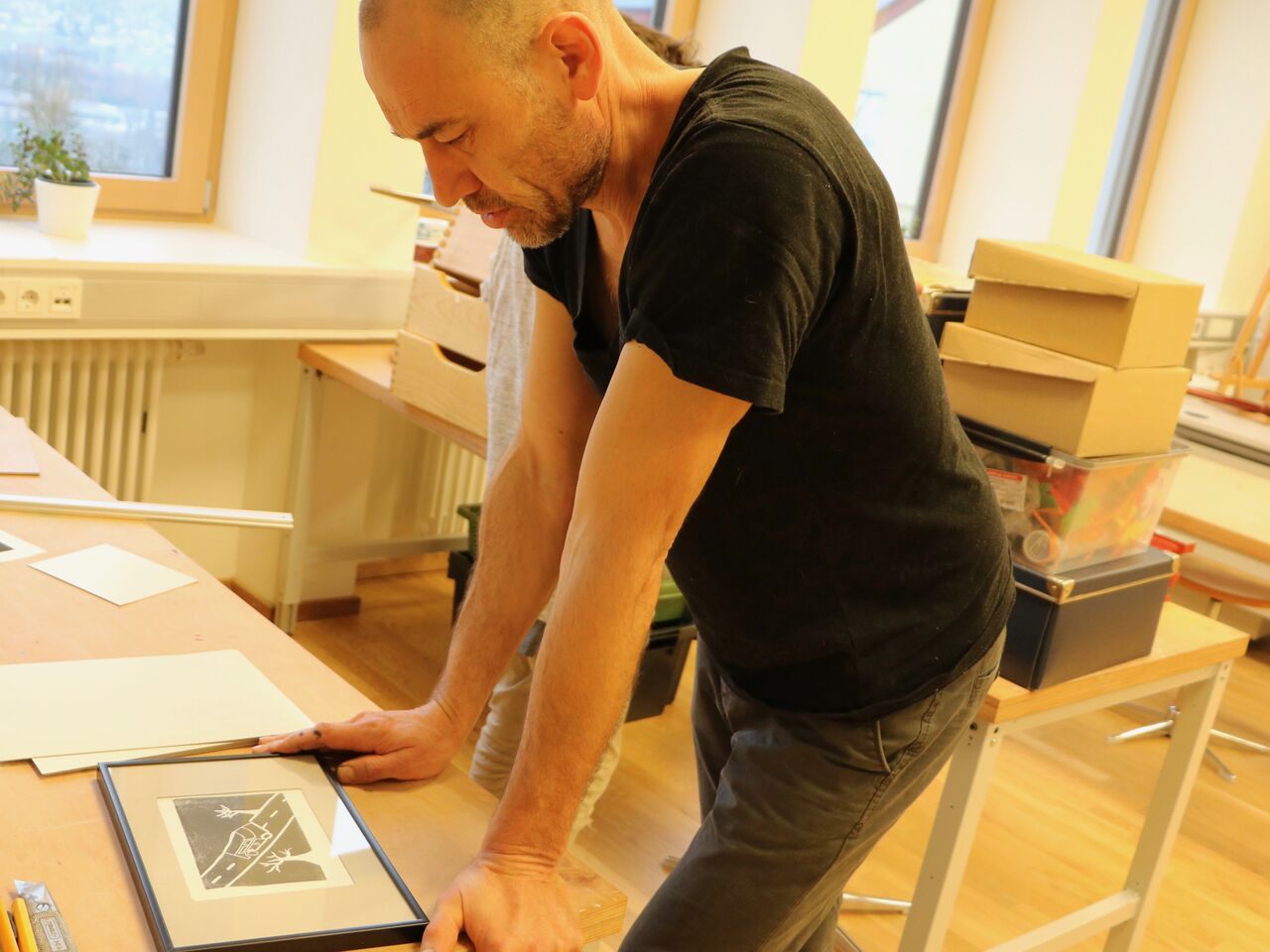 Kunst, die mit den Kids der Paedakoop entstanden ist