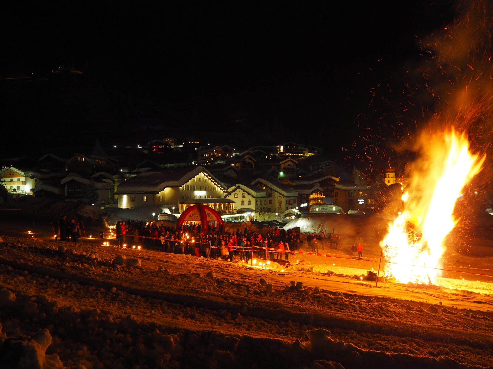 Gelebtes Funkenbrauchtum auch in Stuben am Arlberg
