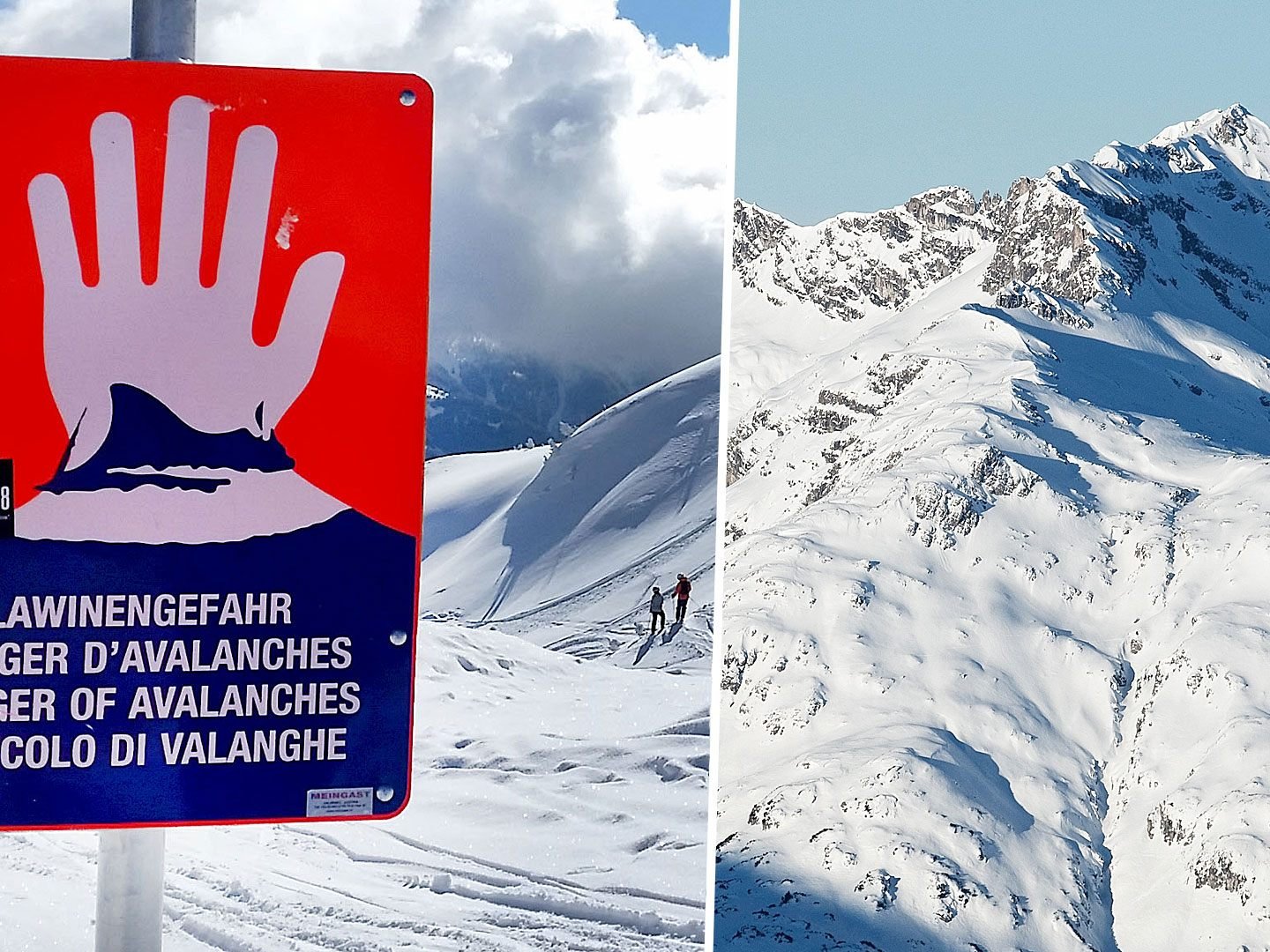 Die Lawine ging unterhalb der Rüfispitze in Lech ab. Die Lawine ging unterhalb der Rüfispitze in Lech ab.