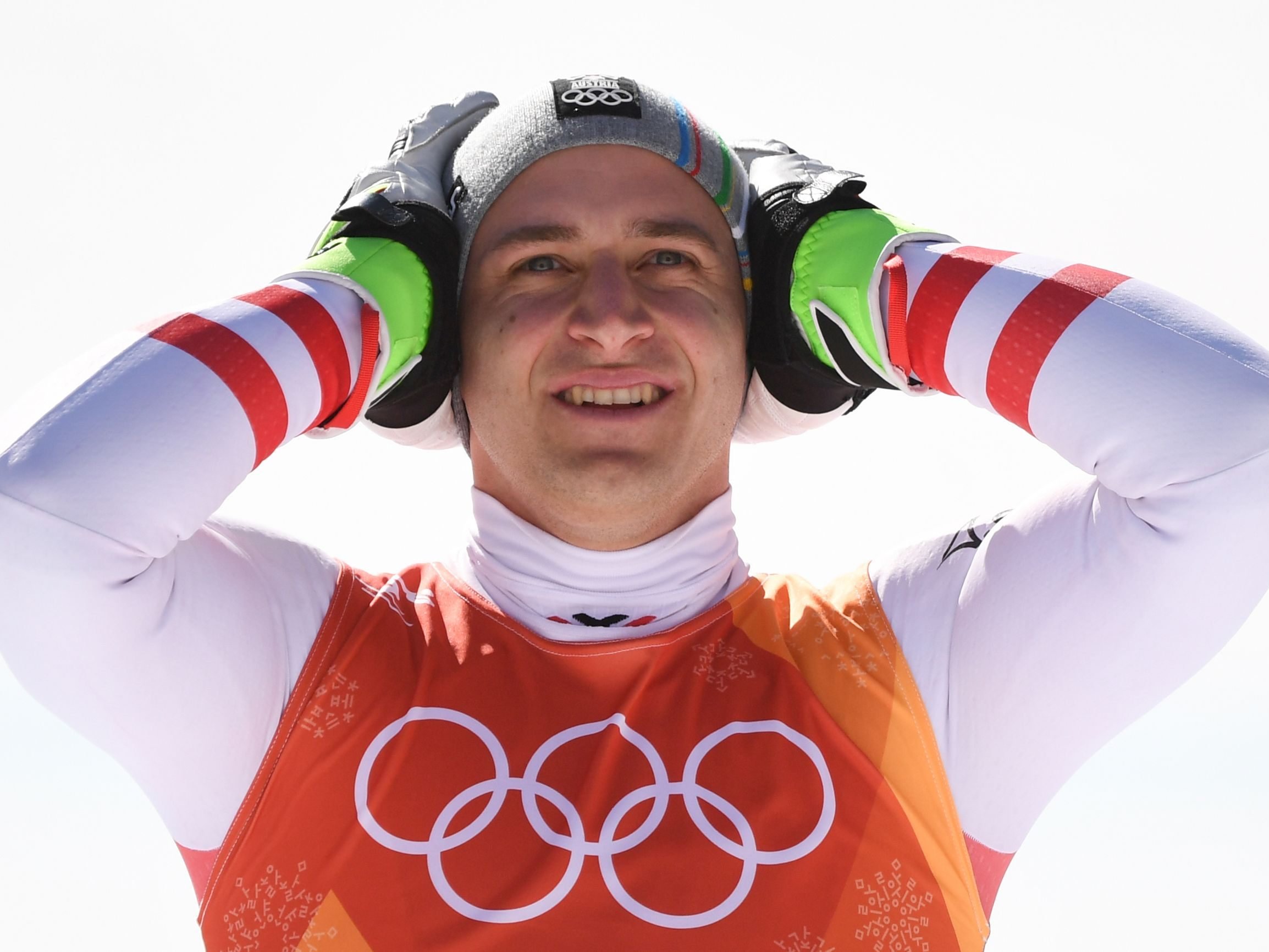Gold für Matthias Mayer im Olympischen Super G. Gold für Matthias Mayer im Olympischen Super G.