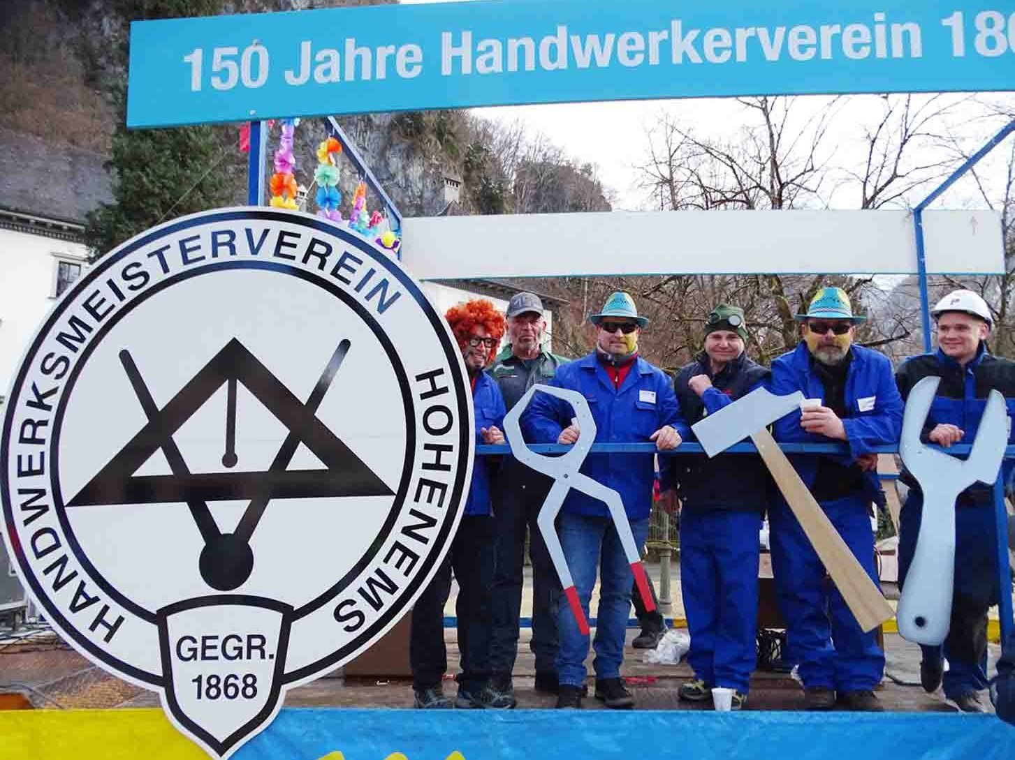 Die „Meisternarren“ feiern heuer 150 Jahre Handwerksmeisterverein Hohenems. Die „Meisternarren“ feiern heuer 150 Jahre Handwerksmeisterverein Hohenems.