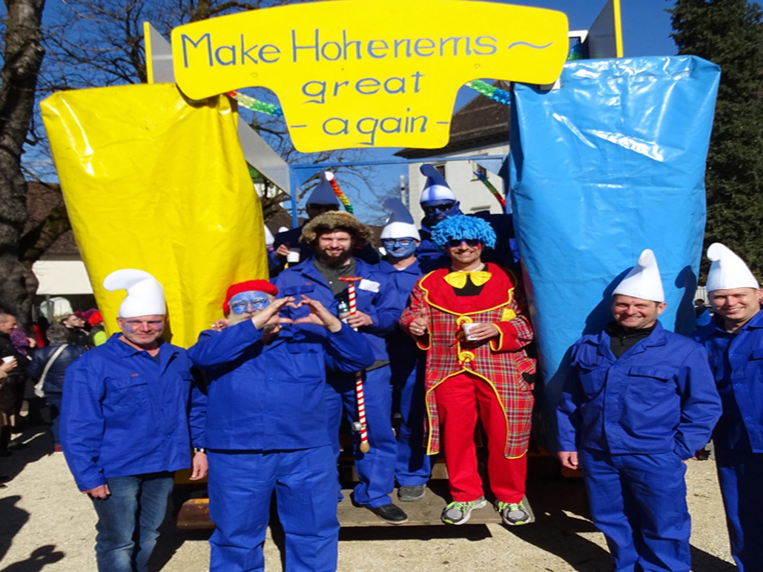 Der Meisterumzug stand 2017 unter dem (Trump)-Motto „Make Hohenems great again!“ Der Meisterumzug stand 2017 unter dem (Trump)-Motto „Make Hohenems great again!“