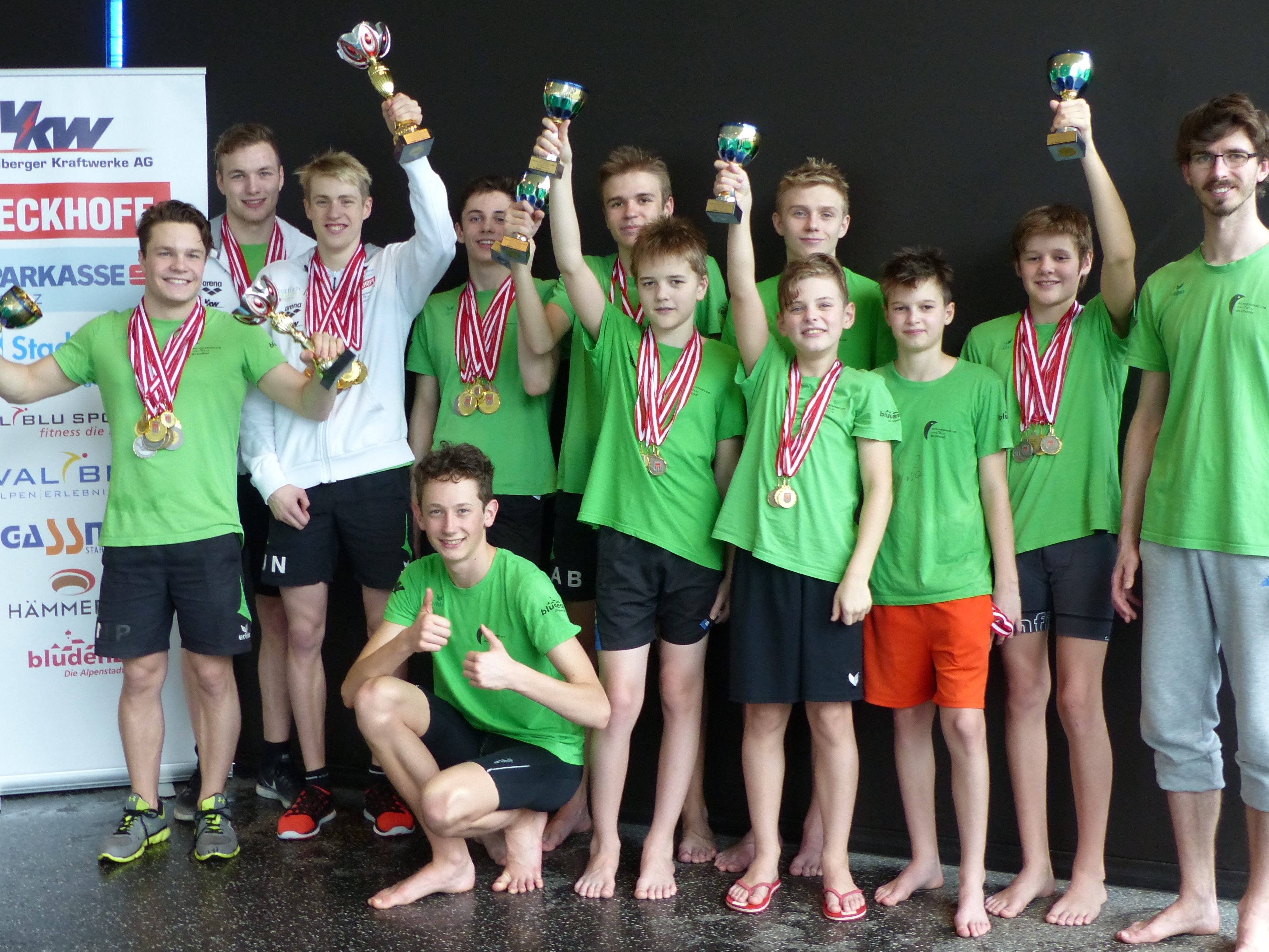 Großartige Leistungen der Bludenzer SchwimmerInnen Großartige Leistungen der Bludenzer SchwimmerInnen