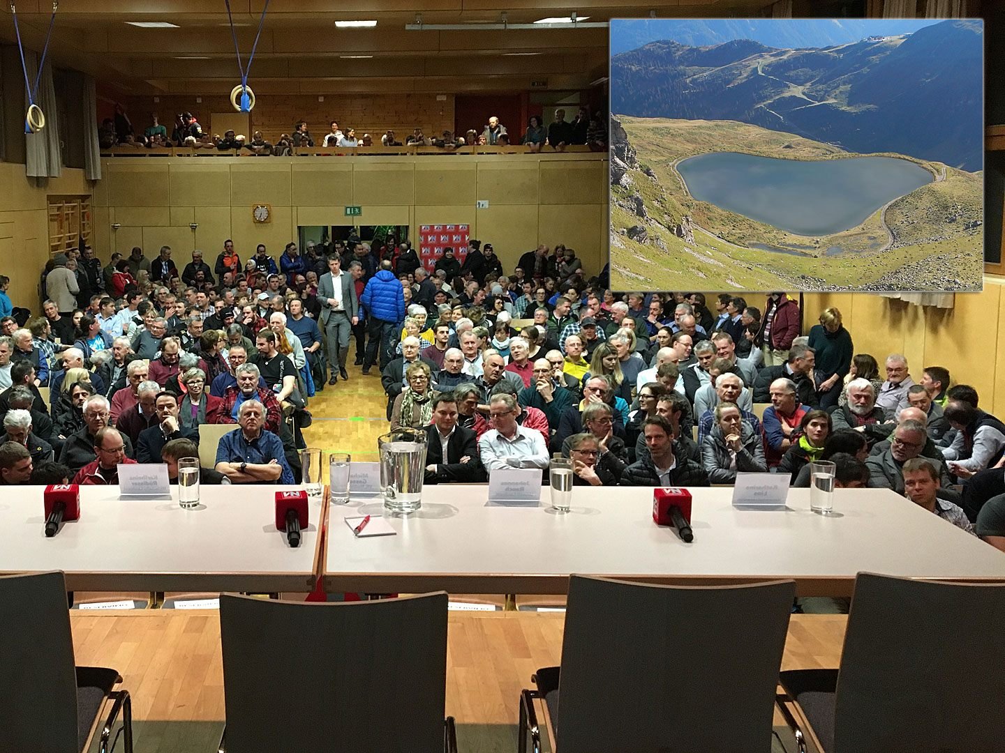 In St. Gallenkirch diskutiert man heute den geplanten Speicherteich.