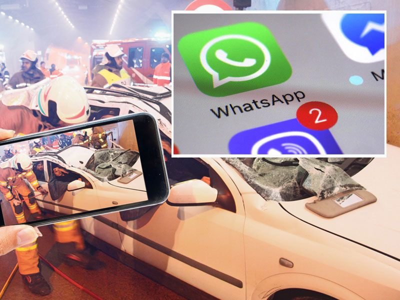 „Smartphone-Gaffer“ entwickeln sich zum echten Problem – das geht bis hin zur Behinderung von Einsatzkräften.