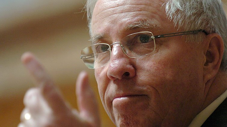 Der Schweizer Milliardär Christoph Blocher. Bild: AP