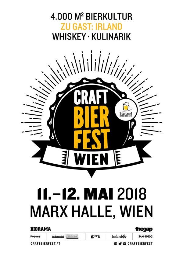 Craft Bier Fest 2018 in der Wiener Marx Halle mit Gastland Irland