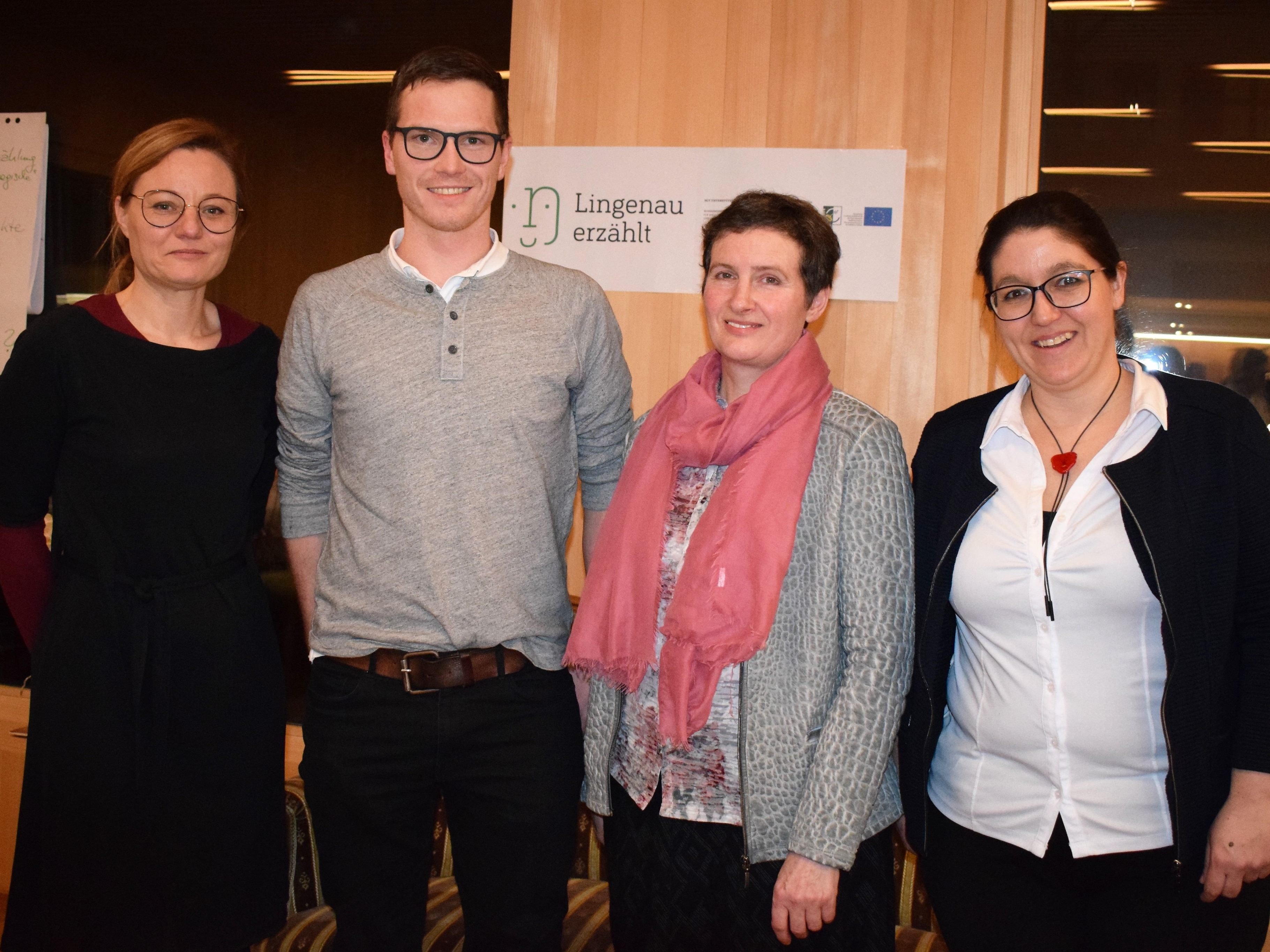 Isabella Natter-Spets, Elias Lipburger, Rosa Herburger und Dagmar Timmers-Fehr zeichneten für den interessanten Erzählabend verantwortlich. Isabella Natter-Spets, Elias Lipburger, Rosa Herburger und Dagmar Timmers-Fehr zeichneten für den interessanten Erzählabend verantwortlich.