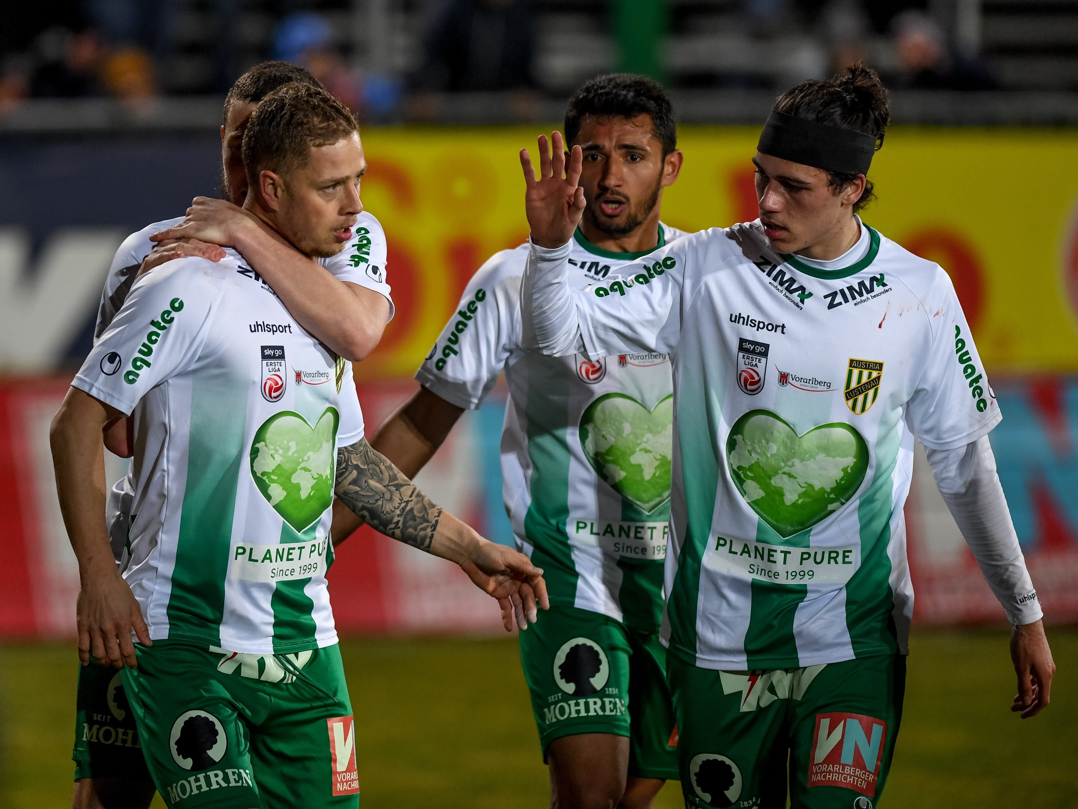 Das Team der Lustenauer Austria jubelte heute über einen 3:1-Heimsieg. Das Team der Lustenauer Austria jubelte heute über einen 3:1-Heimsieg.