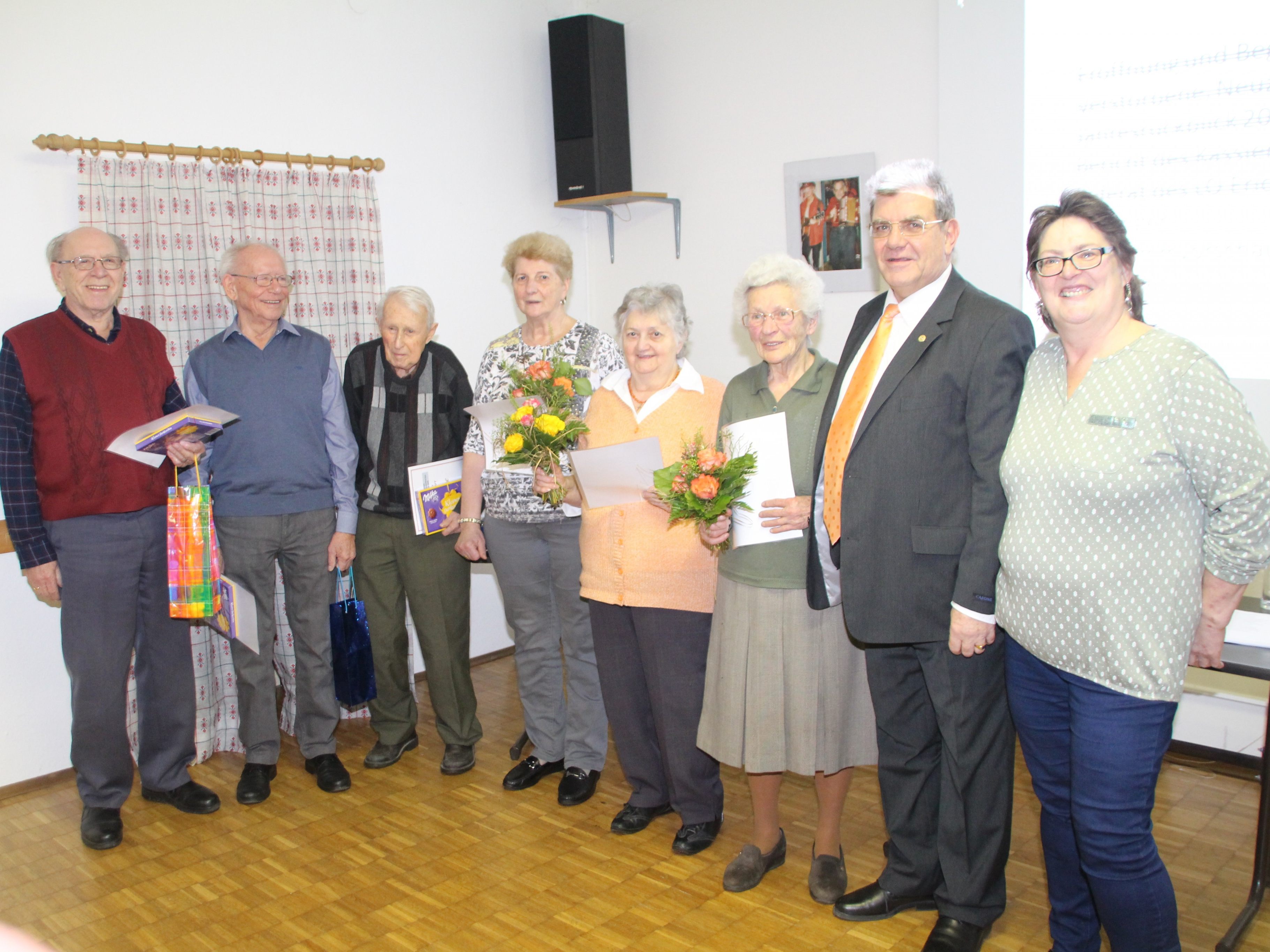 Jahlreiche Jubilare im Pensionistenverband Frastanz Jahlreiche Jubilare im Pensionistenverband Frastanz