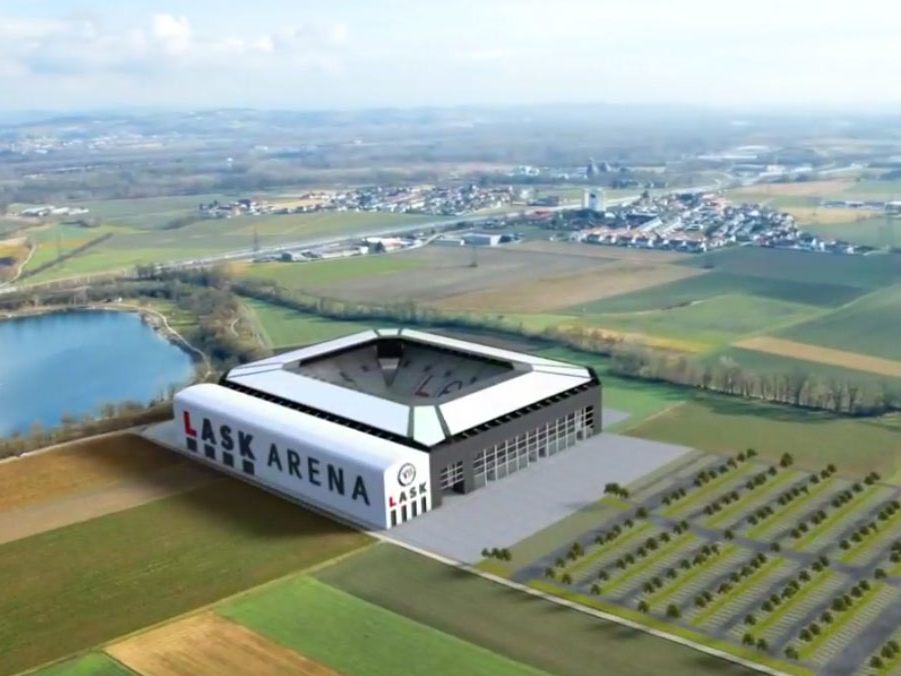 So könnte das neue LASK-Stadion aussehen. So könnte das neue LASK-Stadion aussehen.