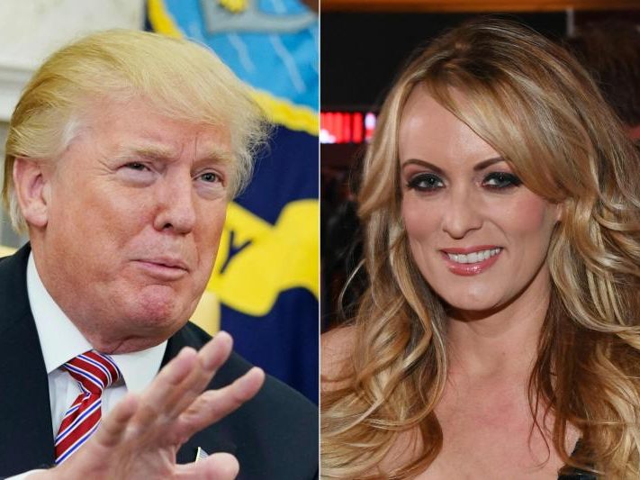 Donald Trump und Stormy Daniels.