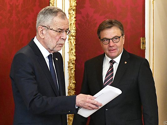 Für Platter ist es bereits die dritte Angelobung als Landeshauptmann