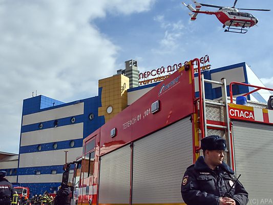 Großeinsatz nach Brand in Moskau