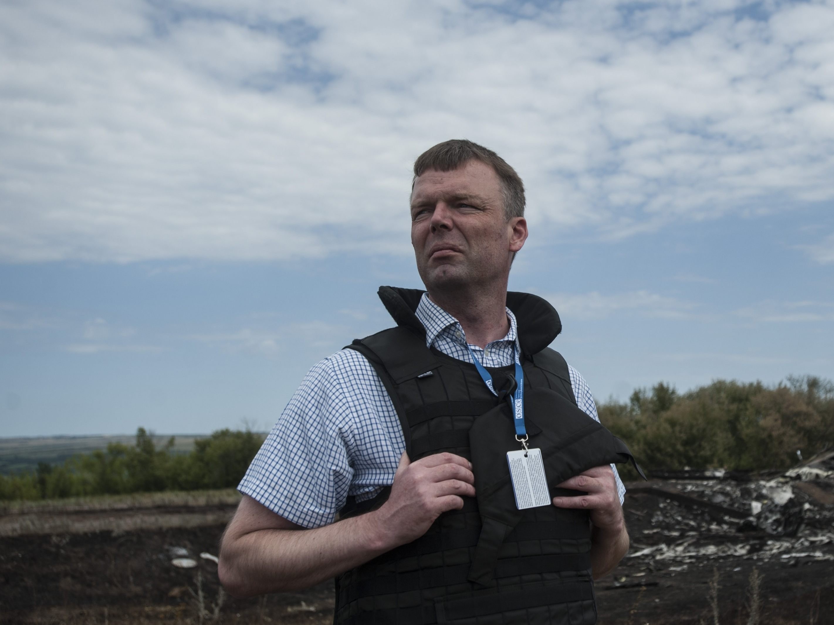 Der leiter der OSZE-Mission in der Ukraine, Alexander Hug.