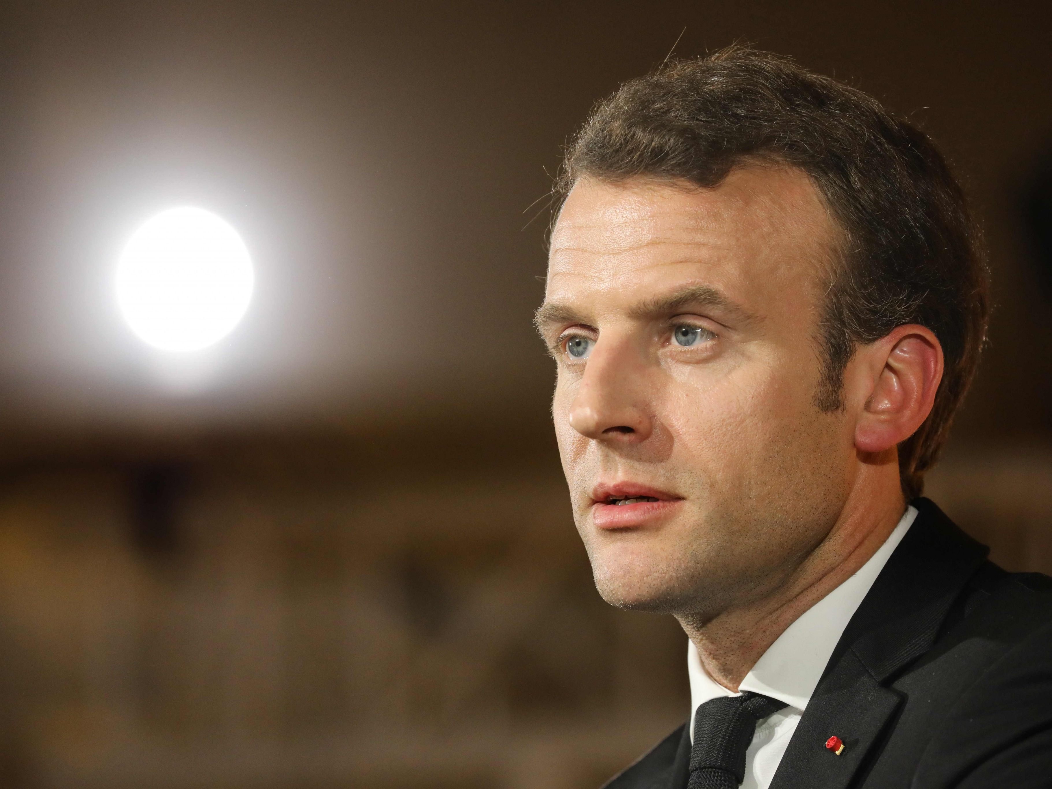 Präsident Macron sieht Beweis für Chemiewaffeneinsatz durch Assad-Regime. Präsident Macron sieht Beweis für Chemiewaffeneinsatz durch Assad-Regime.