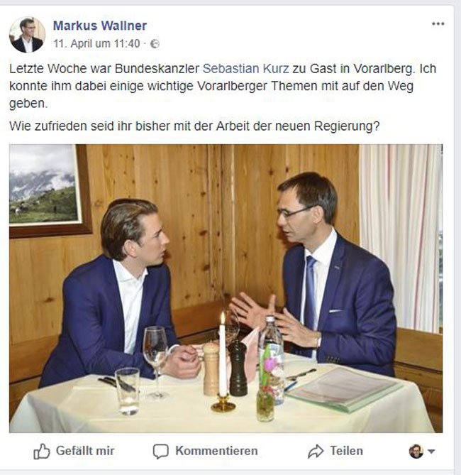 Land Vorarlberg, Facebook Land Vorarlberg, Facebook