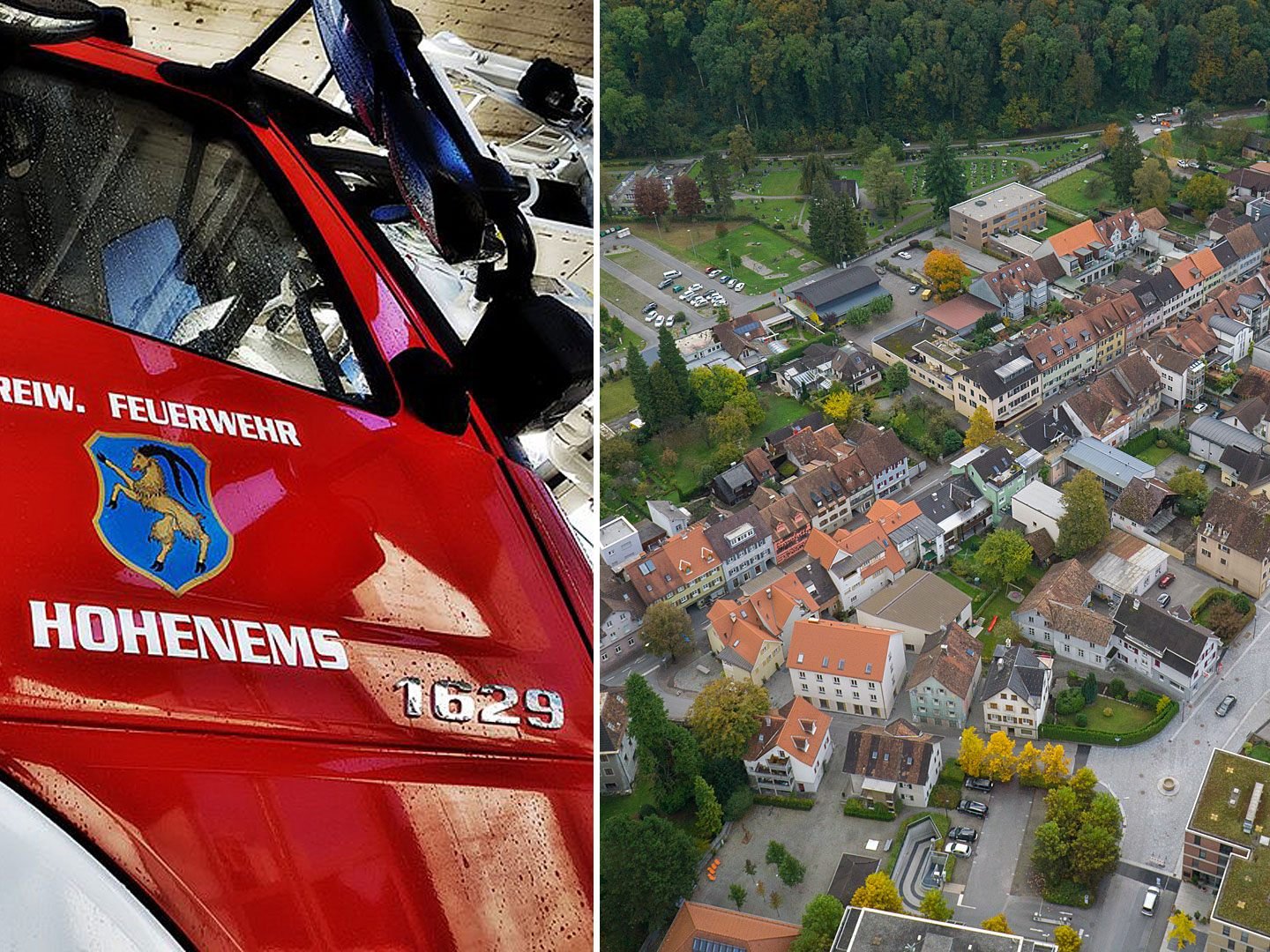 Zwei Brände in Hohenems am Ostermontag werden auf Brandstiftung untersucht.