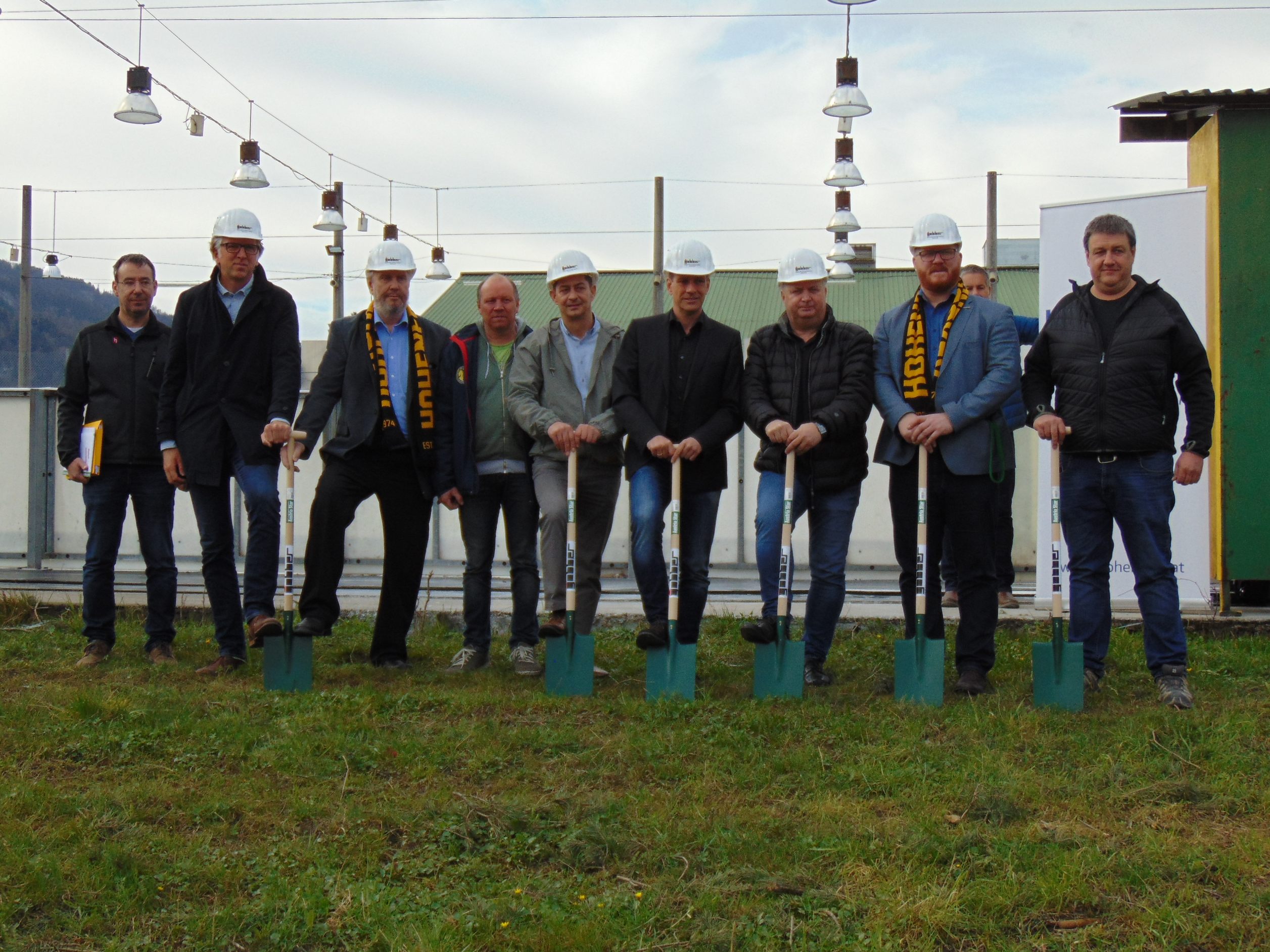 Spatenstich im Eisstadion Hohenems Herrenried