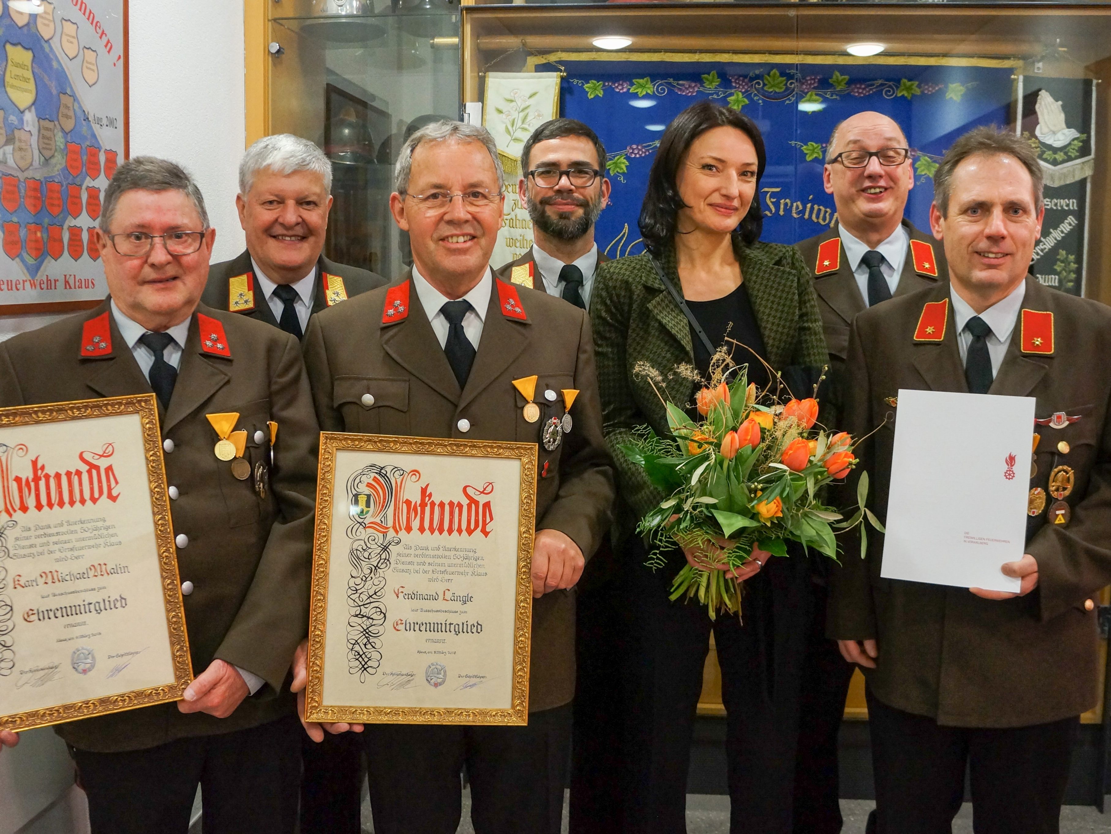 Karl Malin, Manfred Morscher, Ferdinand Längle, Michael Moosbrugger, Sandra Lercher, Wolfgang Berchtel, Hermann Moser Karl Malin, Manfred Morscher, Ferdinand Längle, Michael Moosbrugger, Sandra Lercher, Wolfgang Berchtel, Hermann Moser